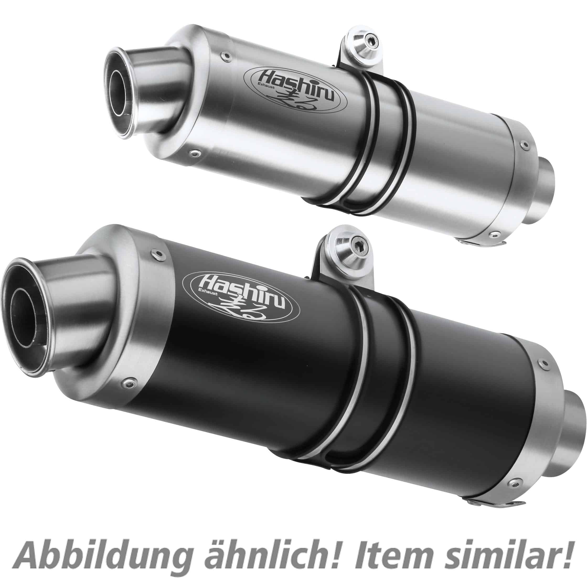 Hashiru Auspuff ST05 rund silber für Honda CB/CBR 500 2013-2015 - Motorradteile & Ersatzteile - Auspuff