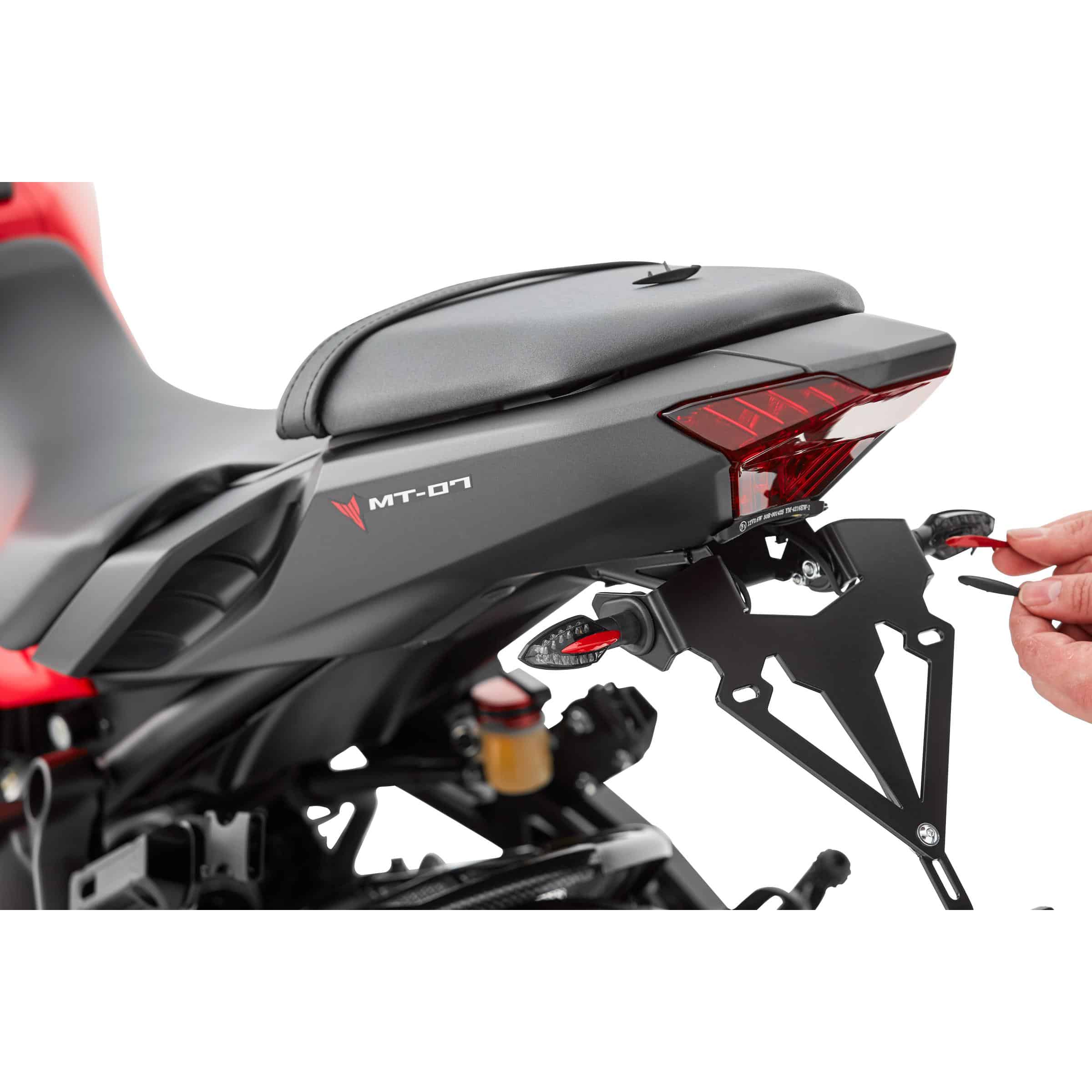 Hashiru Designblenden für LED Blinker ST11 rot - Motorradteile & Ersatzteile - Beleuchtung