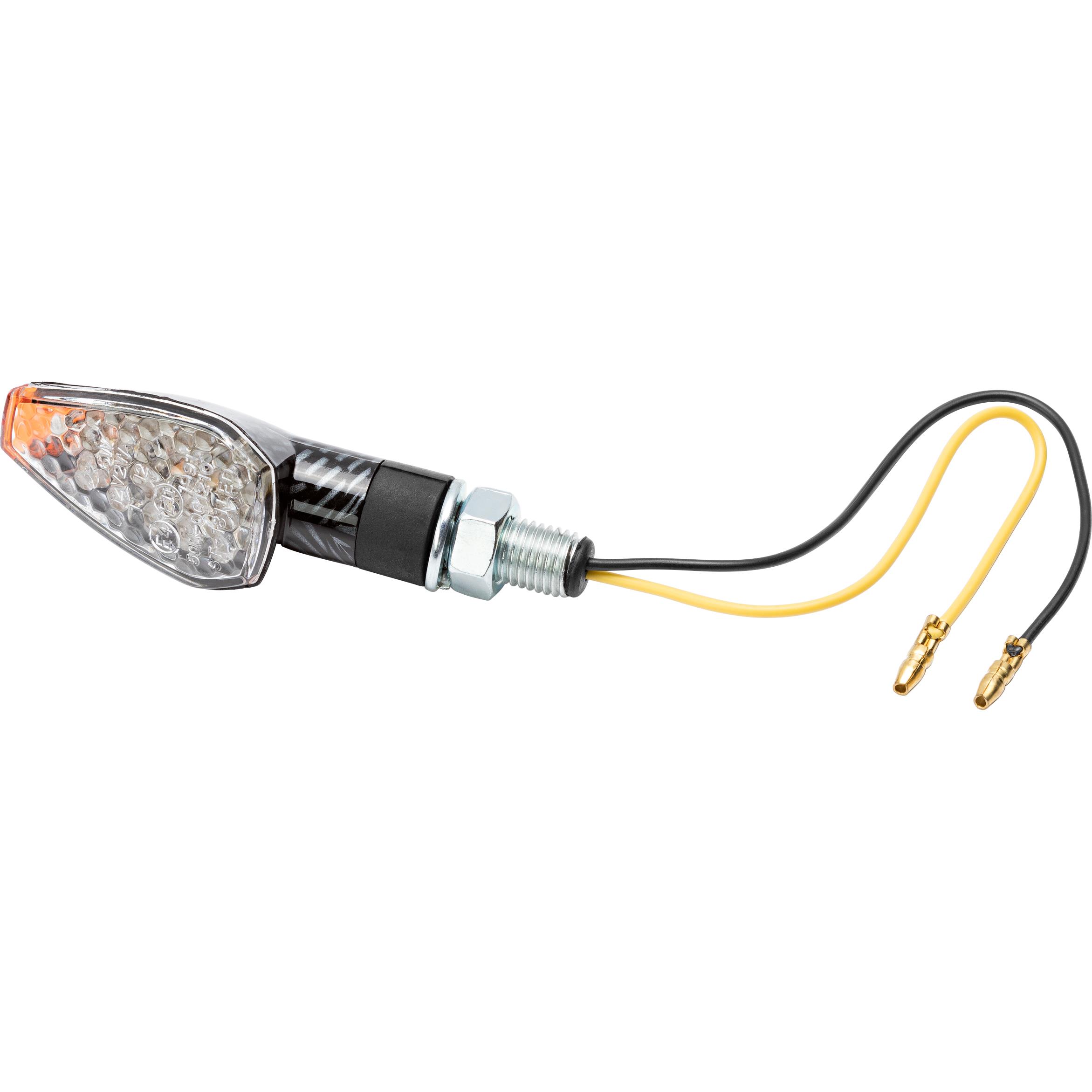Hashiru LED Blinker Speed II M10 kurz carbonlook - Motorradteile & Ersatzteile - Beleuchtung