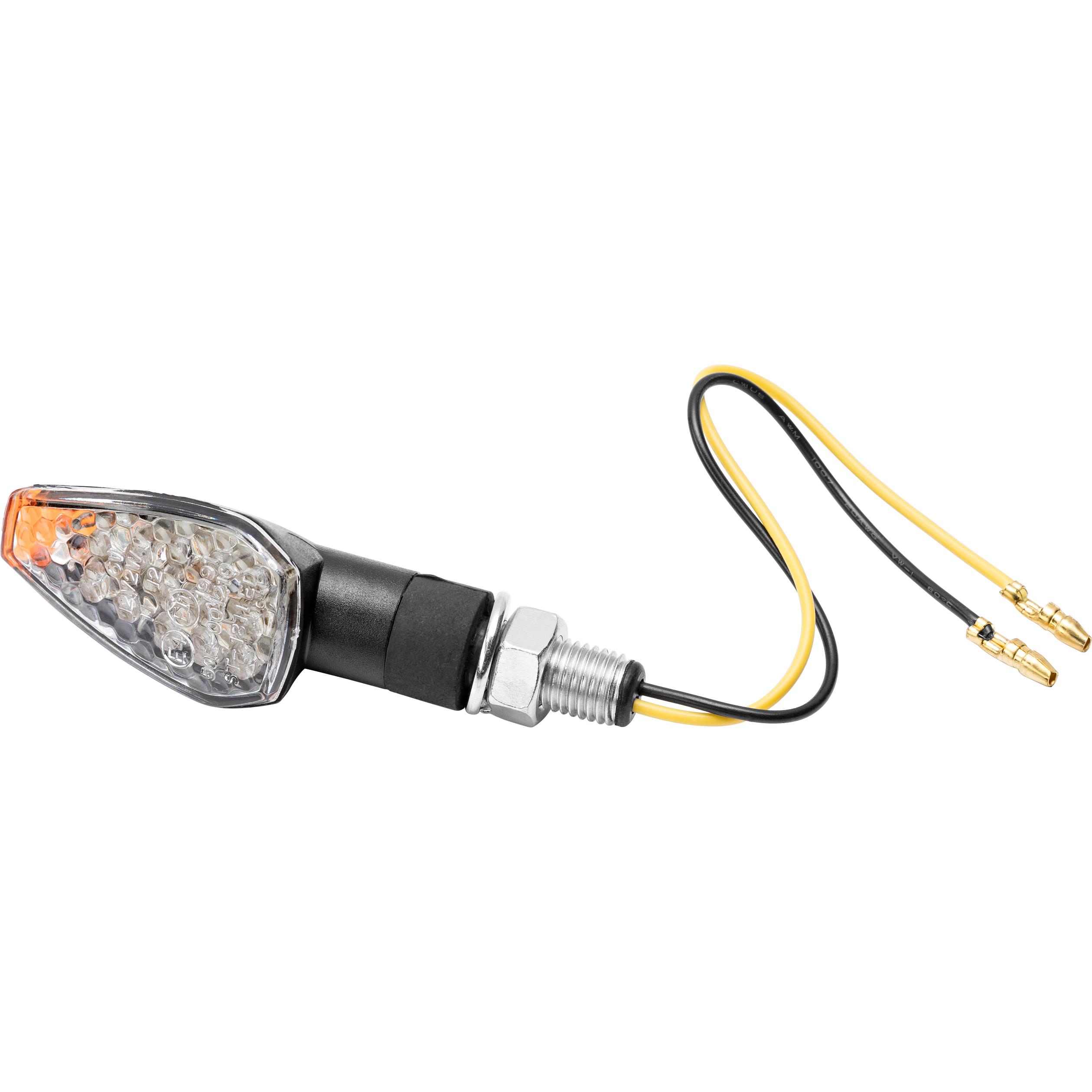 Hashiru LED Blinker Speed II M10 kurz schwarz - Motorradteile & Ersatzteile - Beleuchtung