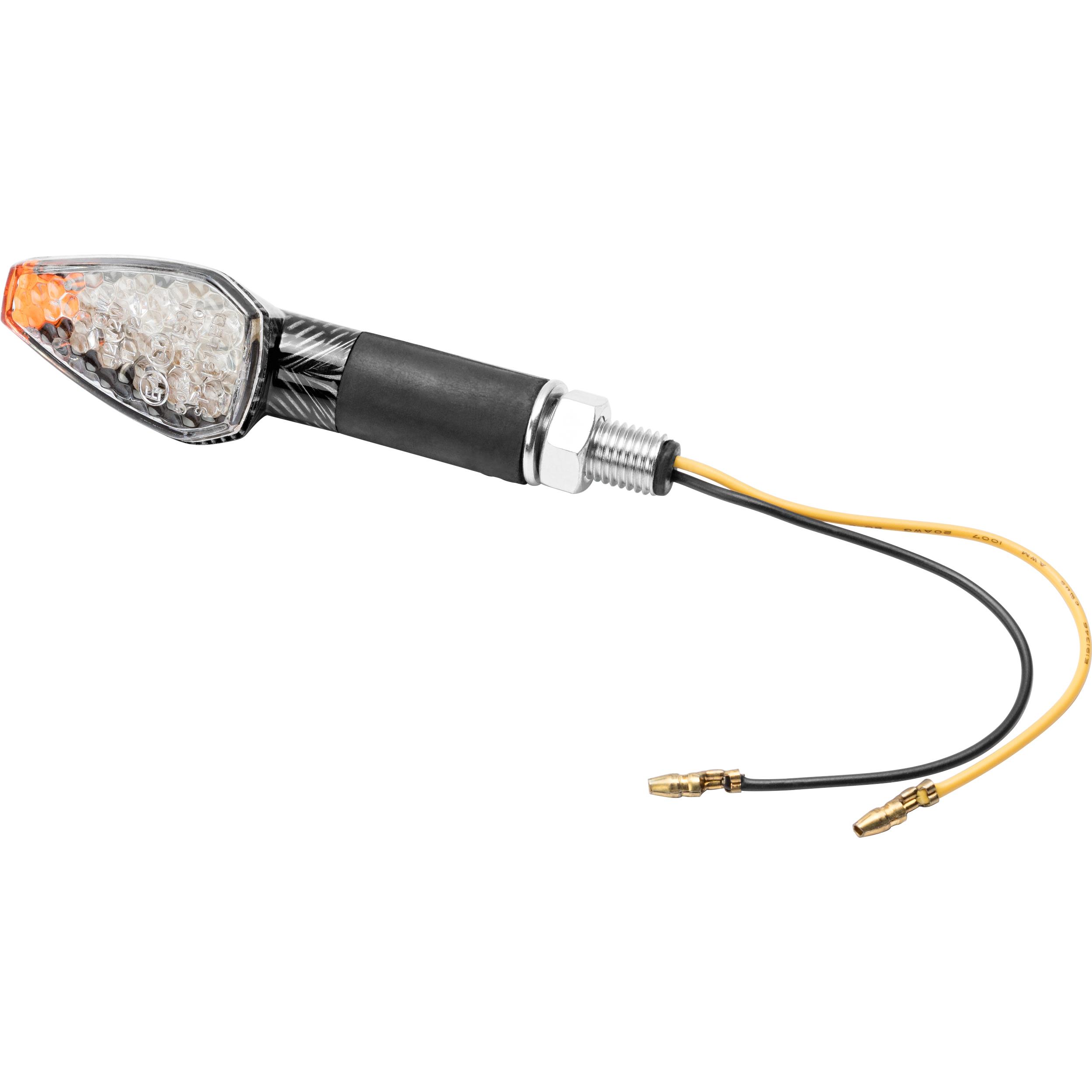 Hashiru LED Blinker Speed II M10 lang carbonlook - Motorradteile & Ersatzteile - Beleuchtung