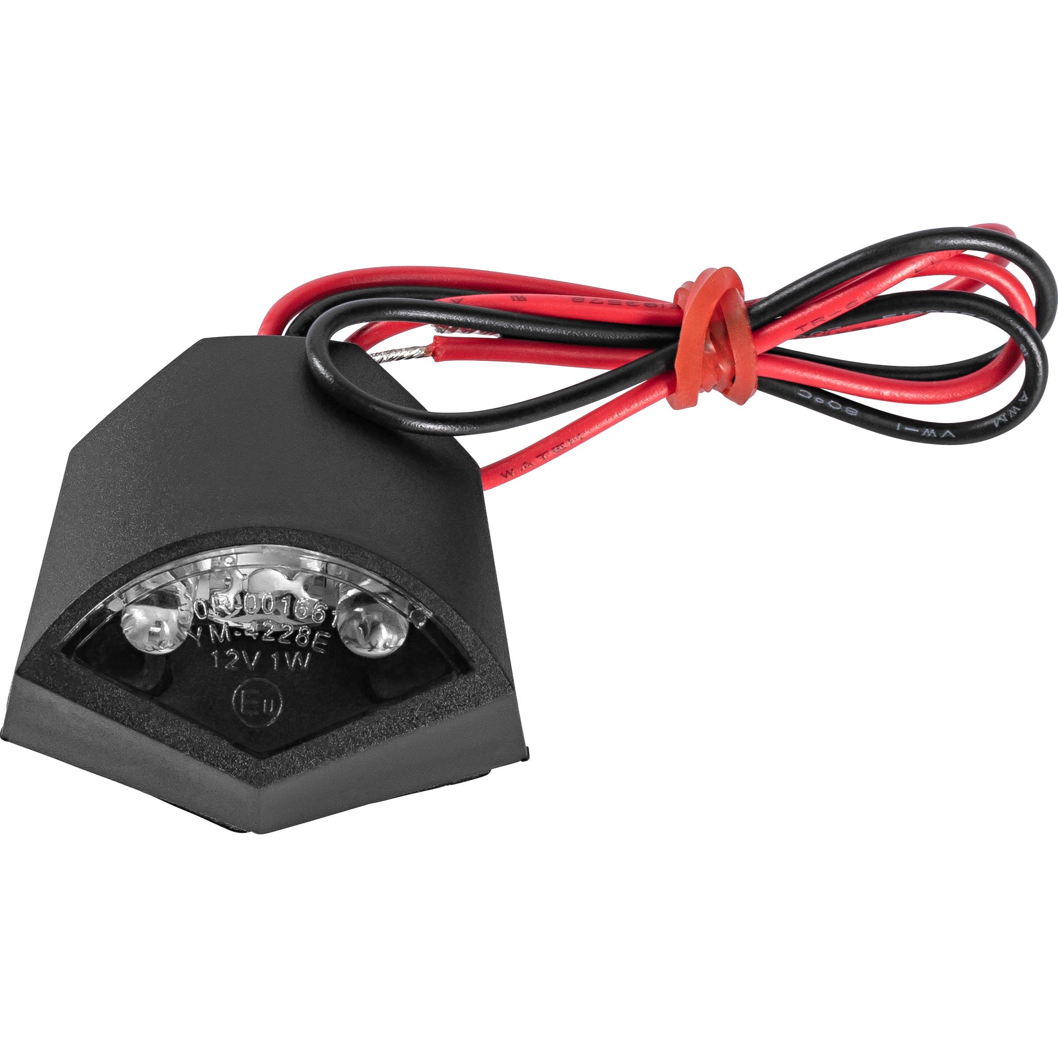 Hashiru LED Nummernschildbeleuchtung 01 selbstklebend schwarz - Motorradteile & Ersatzteile - Beleuchtung