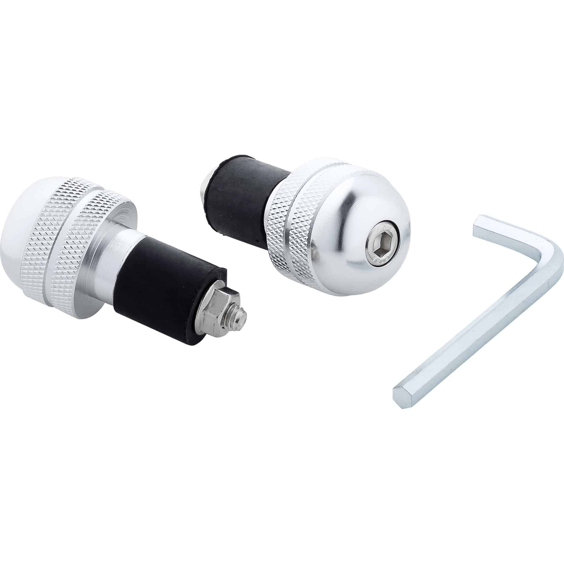 Hashiru Lenkerendenpaar ST01 für 18mm silber - Motorradteile & Ersatzteile - Lenker