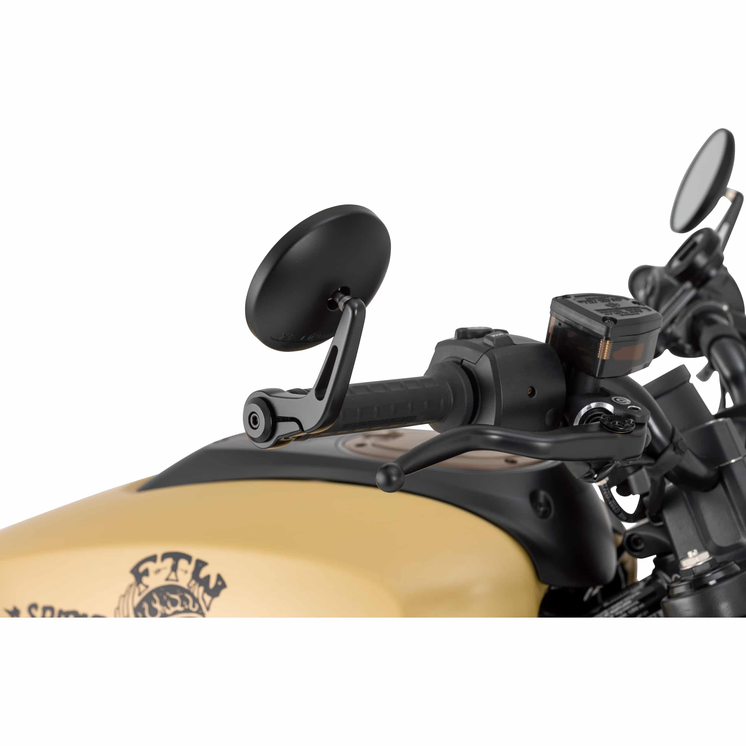 Hashiru Lenkerendenspiegelpaar Ø102mm für 18mm Innen-Ø - Motorradteile & Ersatzteile - Motorradspiegel