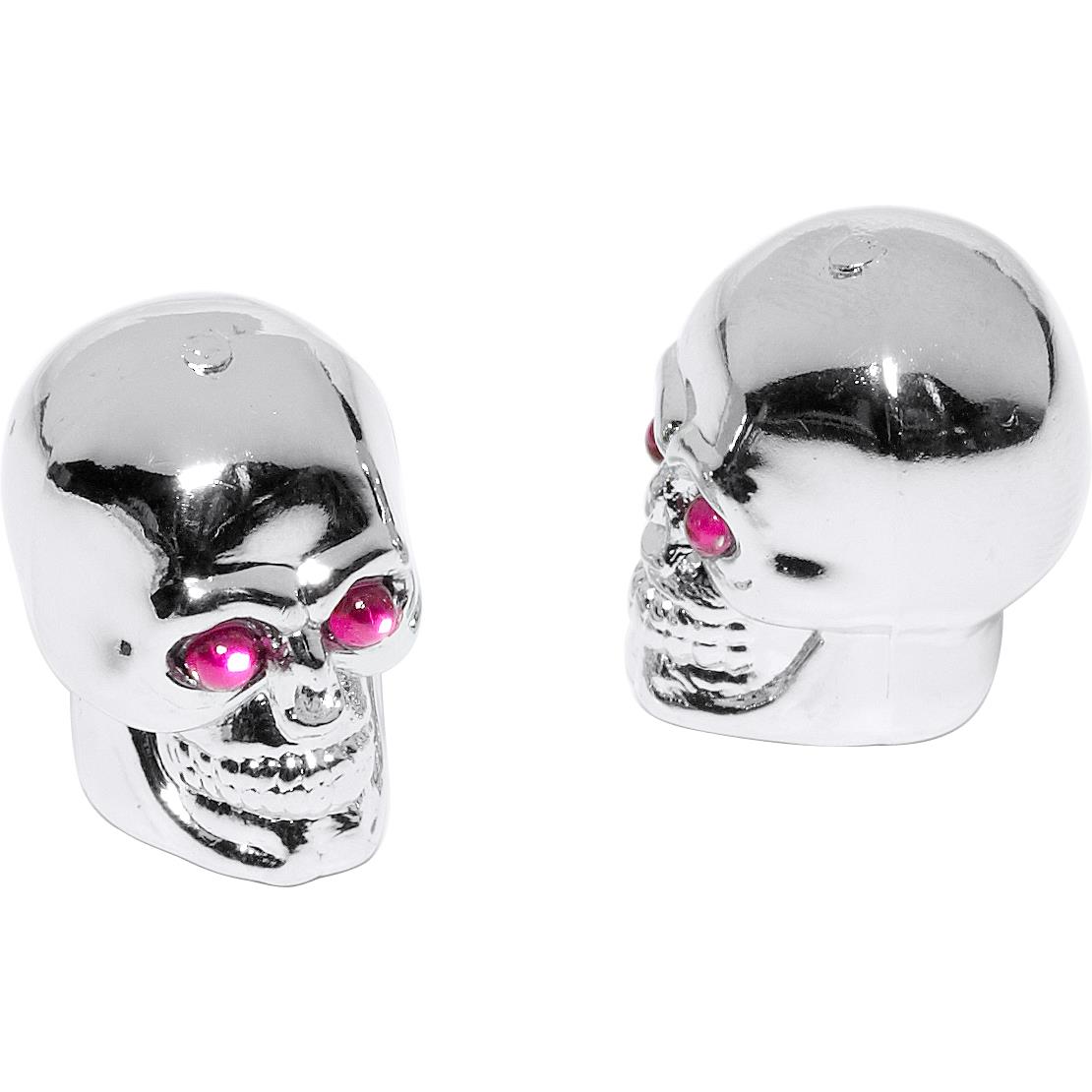Hashiru Reifen-Ventilkappenpaar Totenkopf chrom - Motorradteile & Ersatzteile - Reifen & Felgen