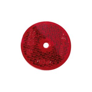 Hashiru Rückstrahler rot rund (60 mm) geschraubt - Motorradteile & Ersatzteile - Beleuchtung
