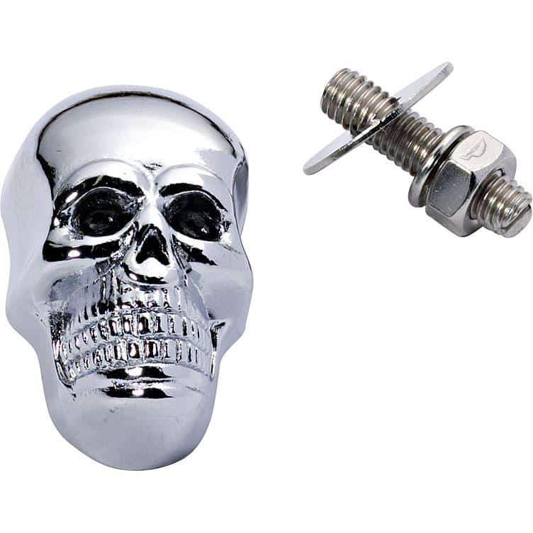 Hashiru Totenkopf Schraube M6 gross 40mm chrom - Motorradteile & Ersatzteile - Verkleidungen & Abdeckungen
