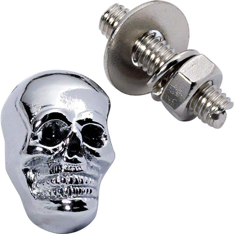 Hashiru Totenkopf Schraube M6 klein 25mm chrom - Motorradteile & Ersatzteile - Verkleidungen & Abdeckungen