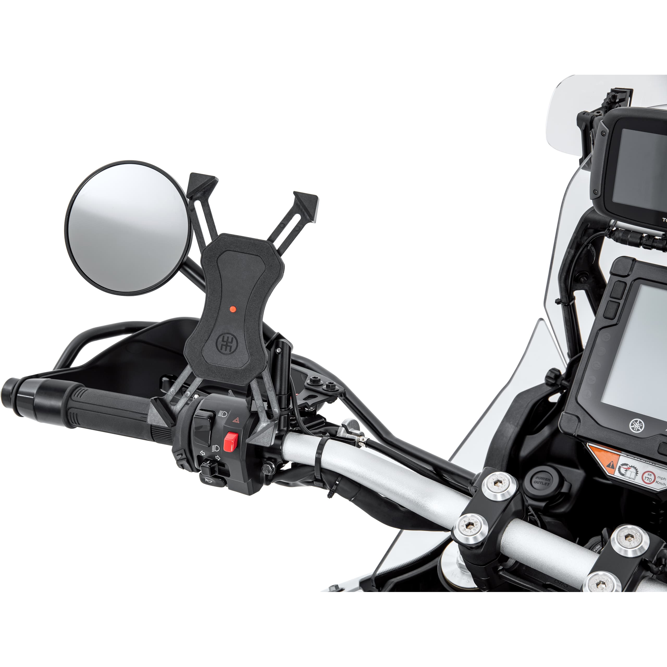 Hashiru Universal Smartphone-Halter mit Ladefunktion - Motorradzubehör - Multimedia