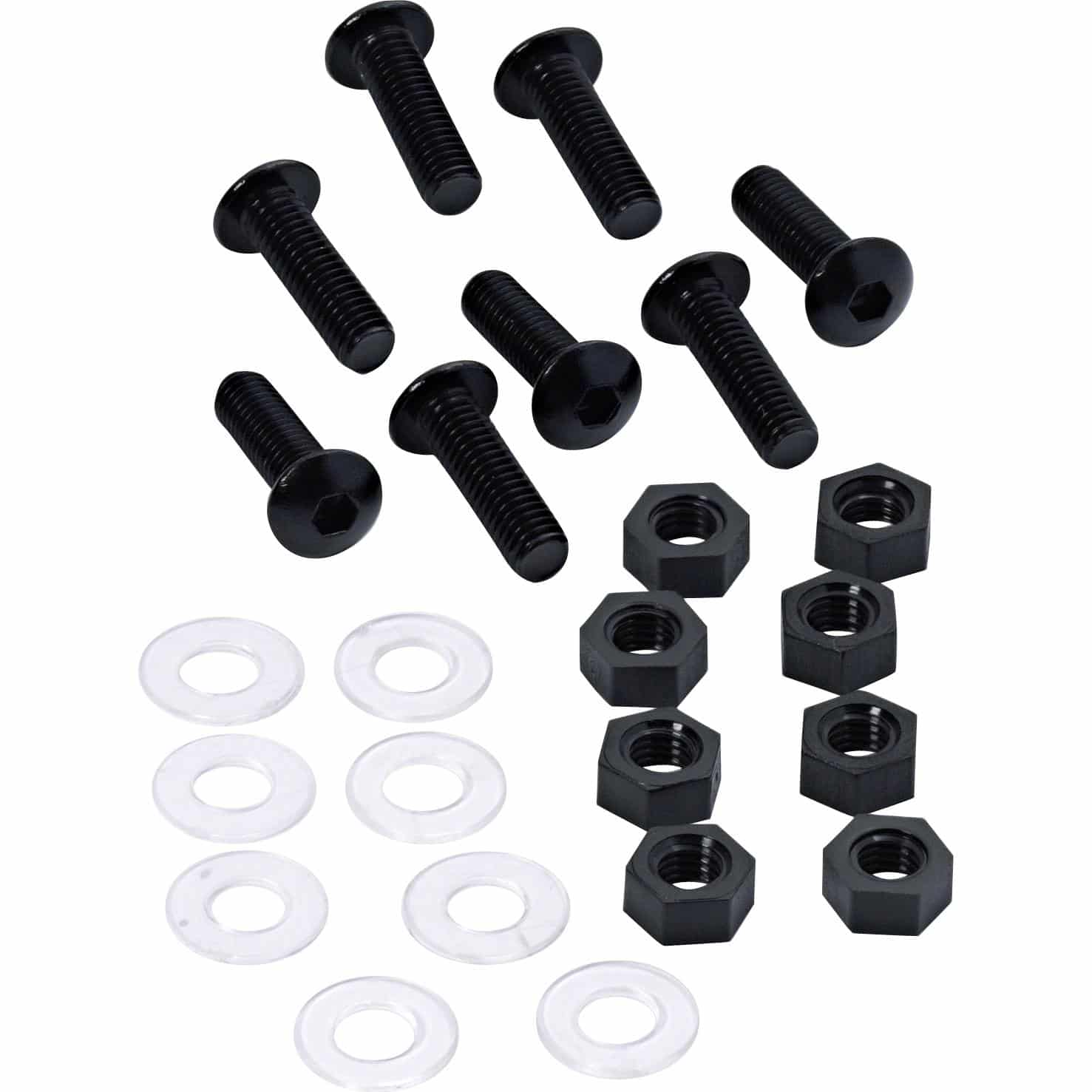 Hashiru Verkleidungsschrauben M5x0.8 Alu schwarz (8 Stück) - Motorradteile & Ersatzteile - Verkleidungen & Abdeckungen