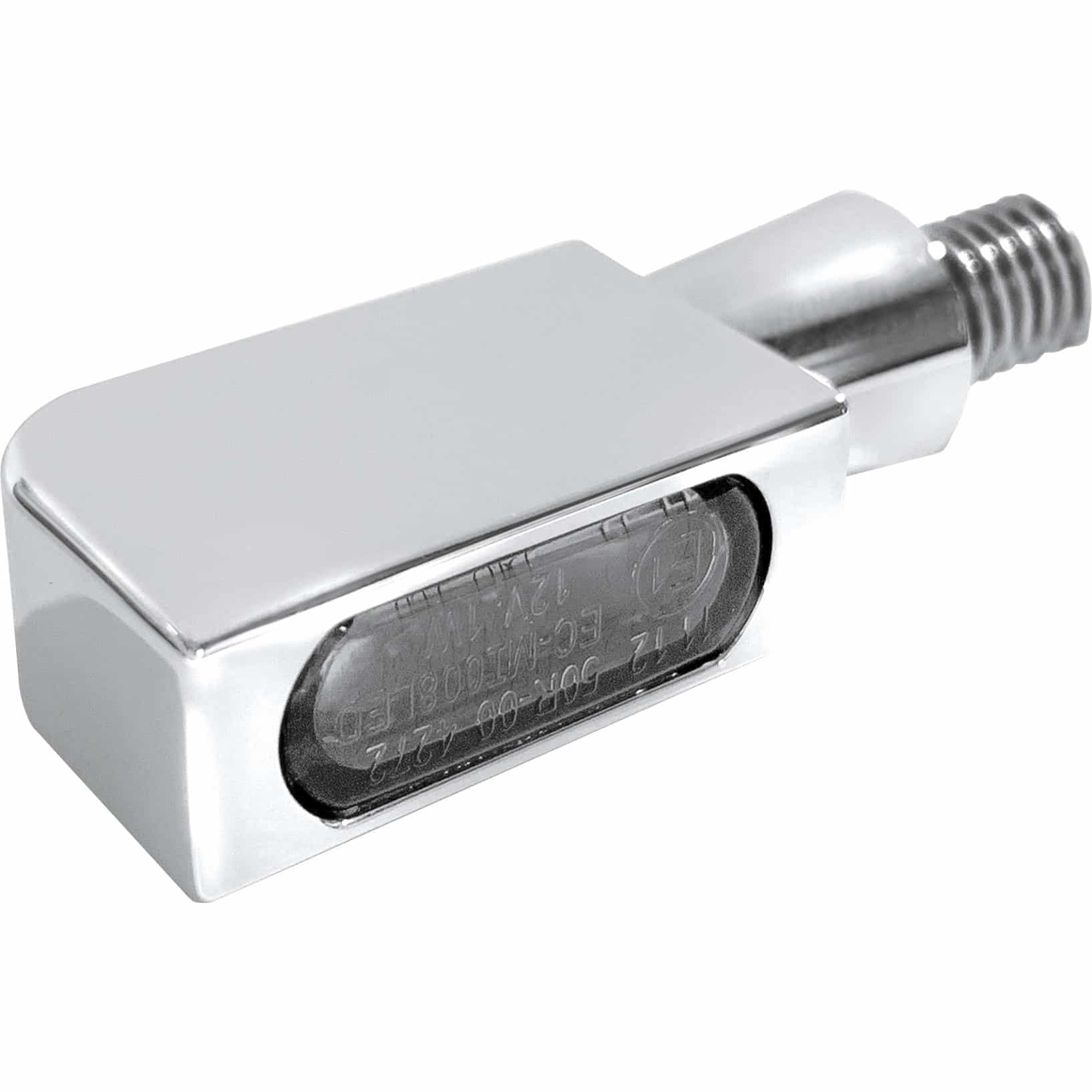 HeinzBikes LED Alu Blinker Block Line Micro M8 chrom - Motorradteile & Ersatzteile - Beleuchtung