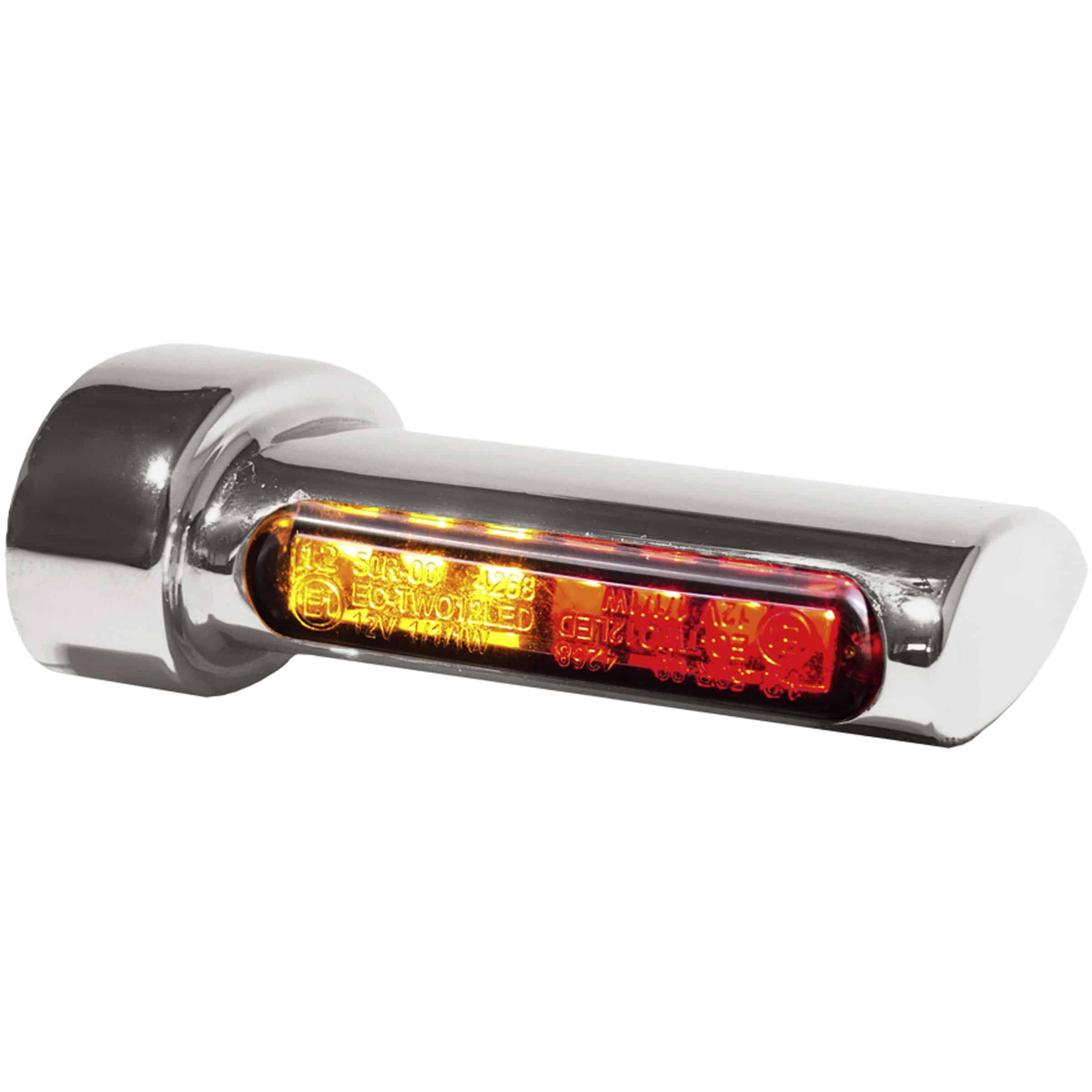 HeinzBikes LED Alu Blinker-/Rücklichtpaar Winglets für Harley chrom - Motorradteile & Ersatzteile - Beleuchtung