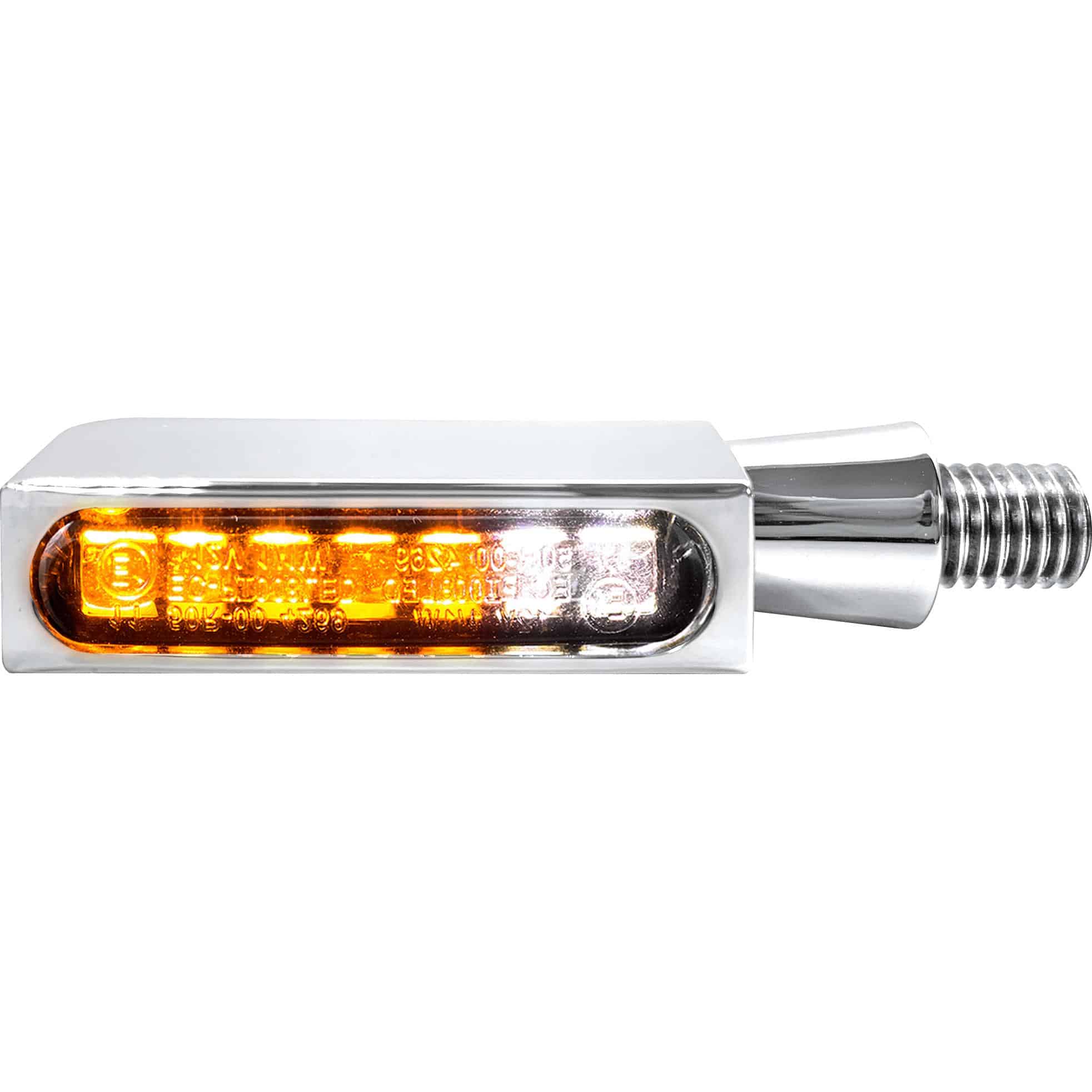 HeinzBikes LED Alu Blinker/Positionslicht Block Line M8 chrom - Motorradteile & Ersatzteile - Beleuchtung