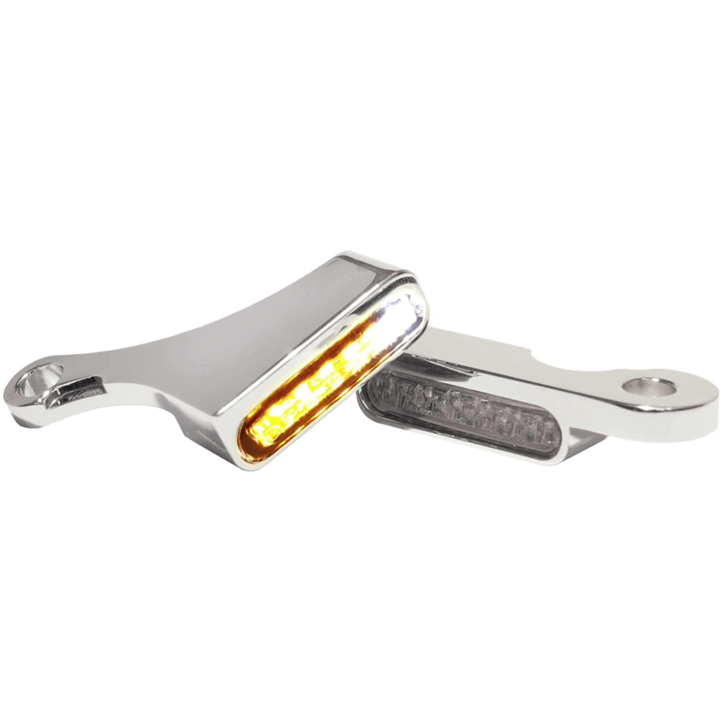 HeinzBikes LED Alu Blinker/Positionspaar für Harley Softail 2018- chrom - Motorradteile & Ersatzteile - Beleuchtung