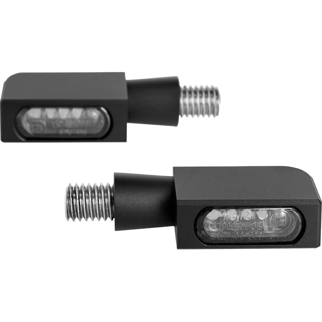 HeinzBikes LED Alu Blinker/Rücklicht Block Line Micro M8 schwarz - Motorradteile & Ersatzteile - Beleuchtung