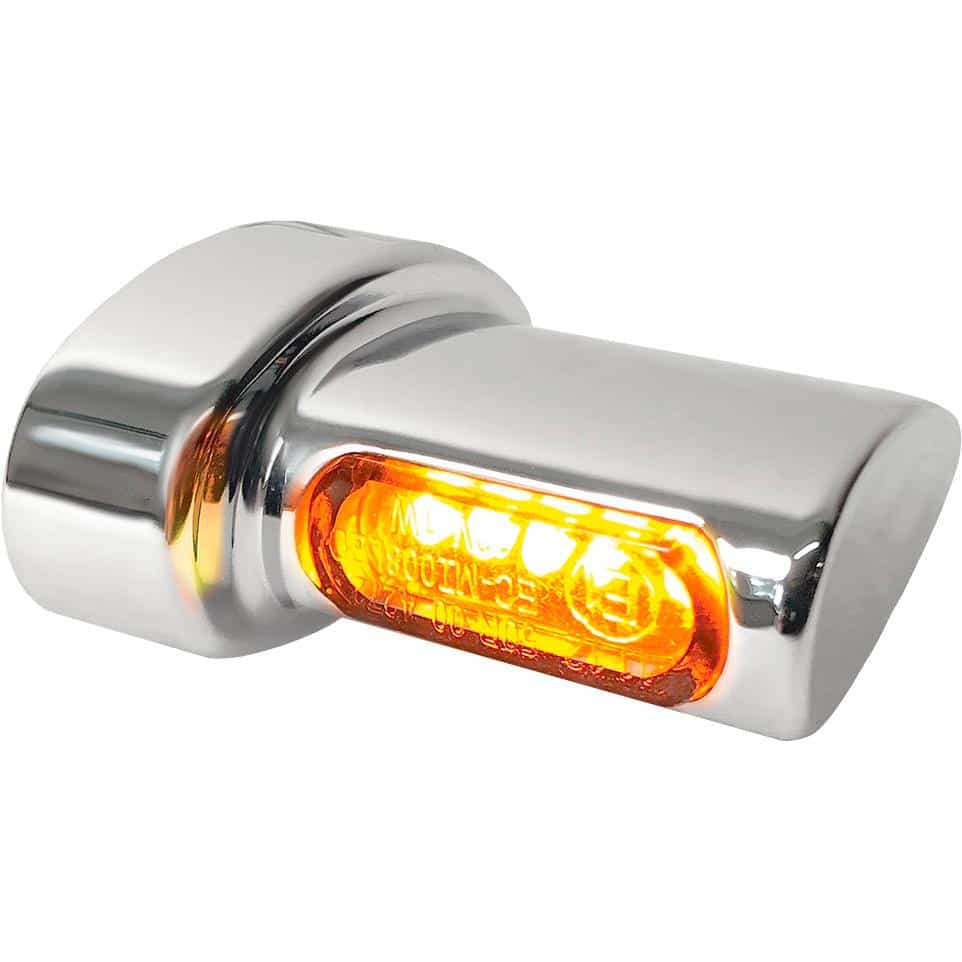 HeinzBikes LED Alu Blinkerpaar Winglets Micro HBWLM-C chrom - Motorradteile & Ersatzteile - Beleuchtung