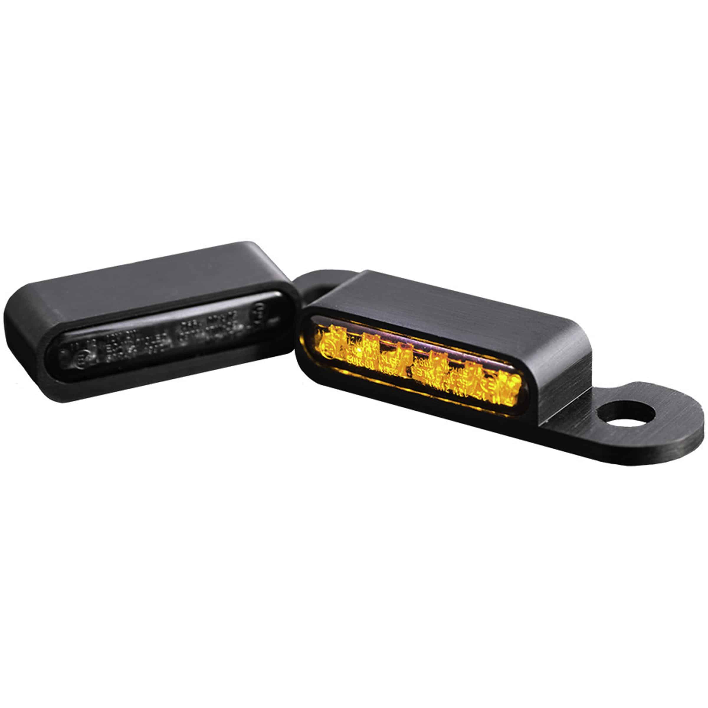 HeinzBikes LED Alu Blinkerpaar vorne für Harley CVO 2002- schwarz - Motorradteile & Ersatzteile - Beleuchtung