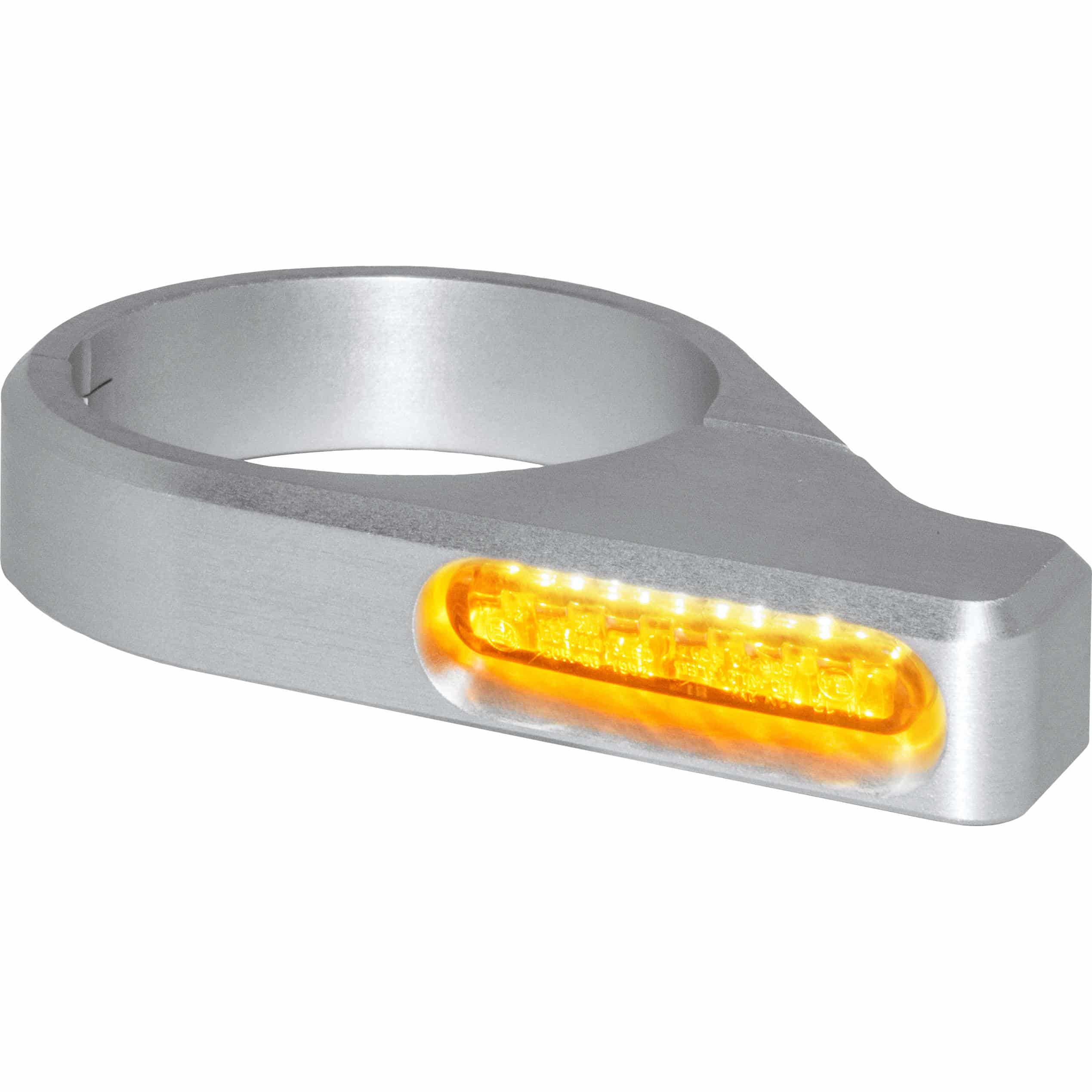HeinzBikes LED Blinkerpaar ZC-Line Classic für Gabel 47-49mm silber - Motorradteile & Ersatzteile - Beleuchtung