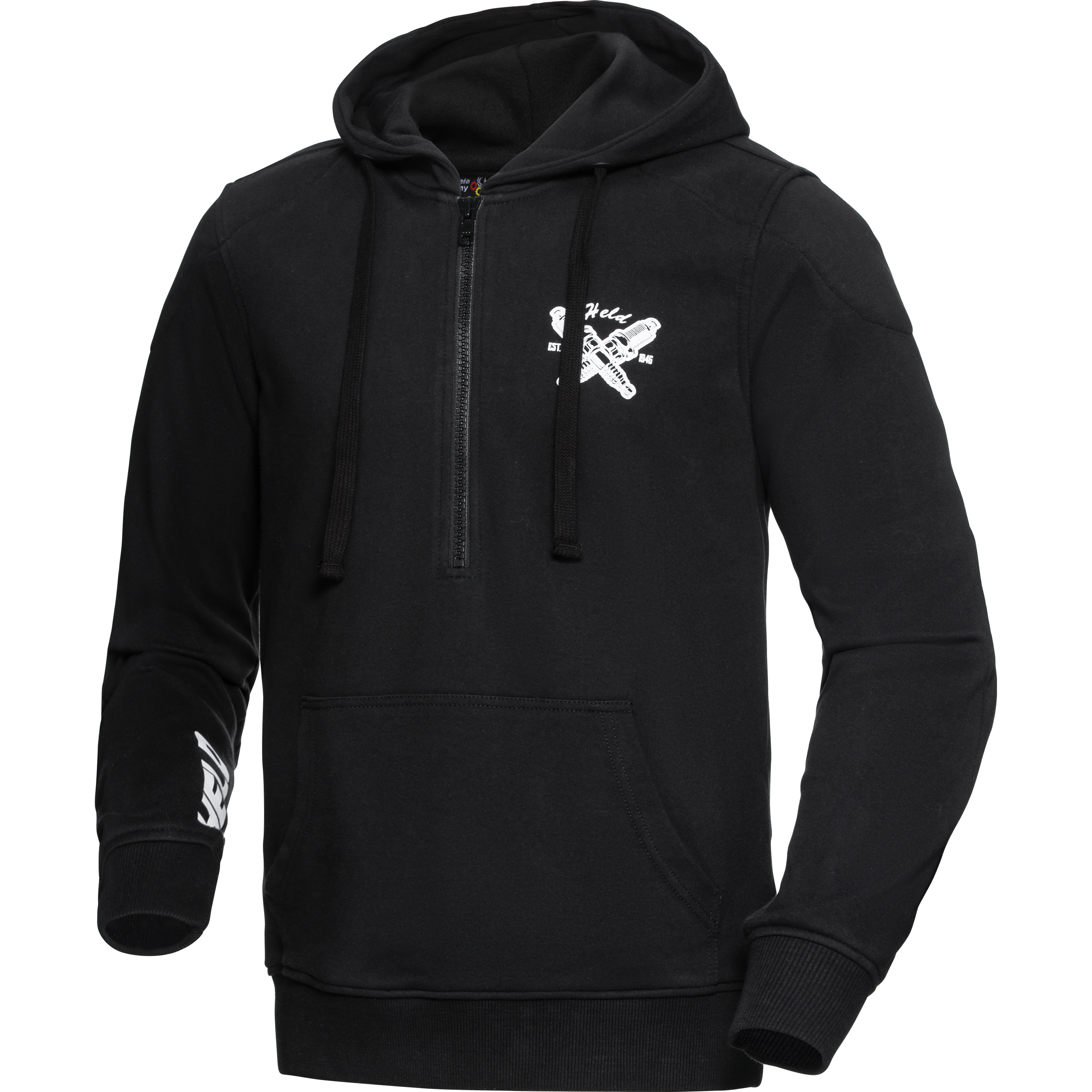 Held Boran Windbreaker Hoodie schwarz L - Motorradbekleidung - Motorradjacken
