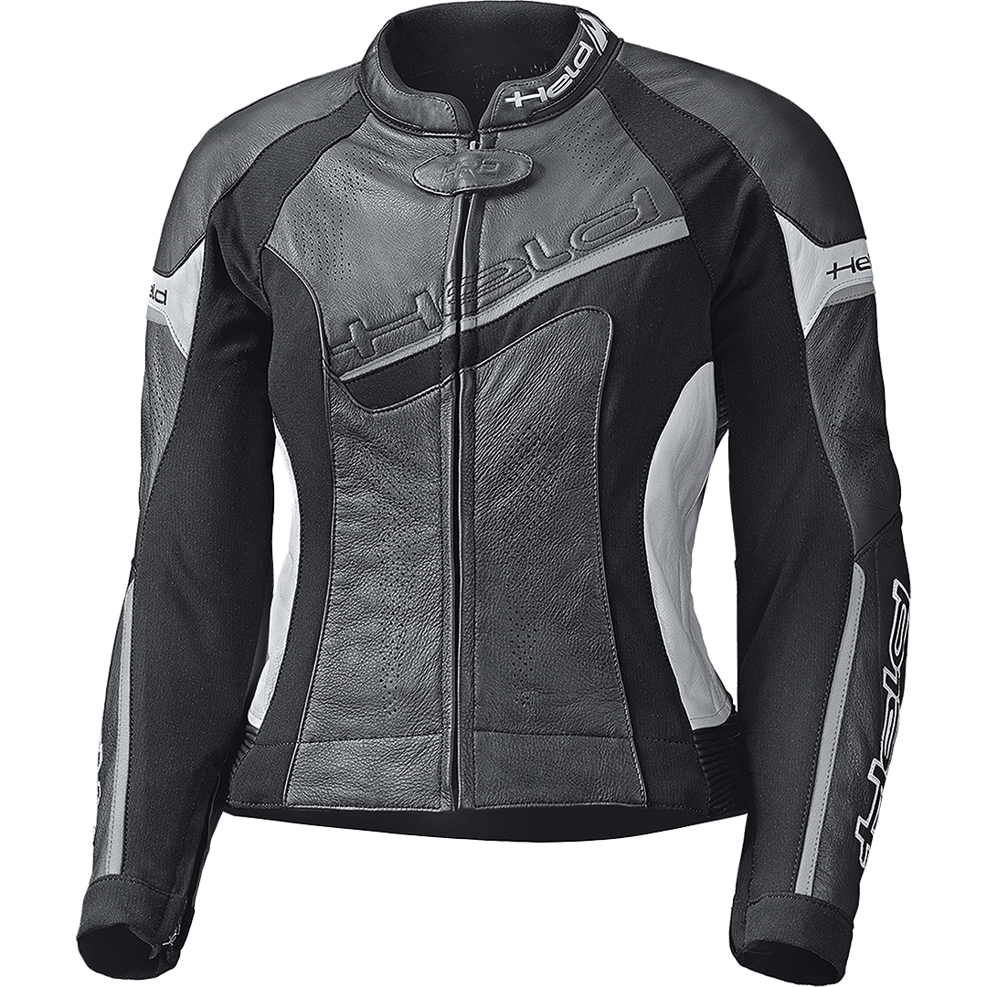 Held Debbie II Damen Lederjacke schwarz/weiß 80 (40 lang) - Motorradbekleidung - Motorradjacken