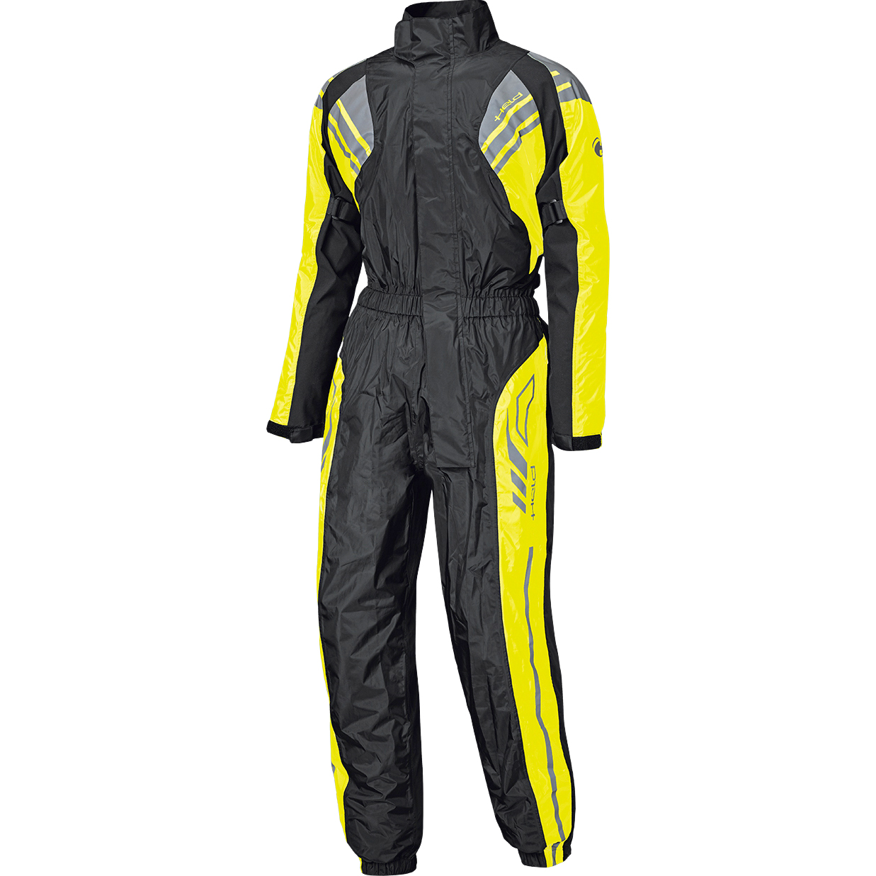 Held Flood Regenkombi schwarz/neon-gelb L - Motorradbekleidung - Wetterschutzkleidung