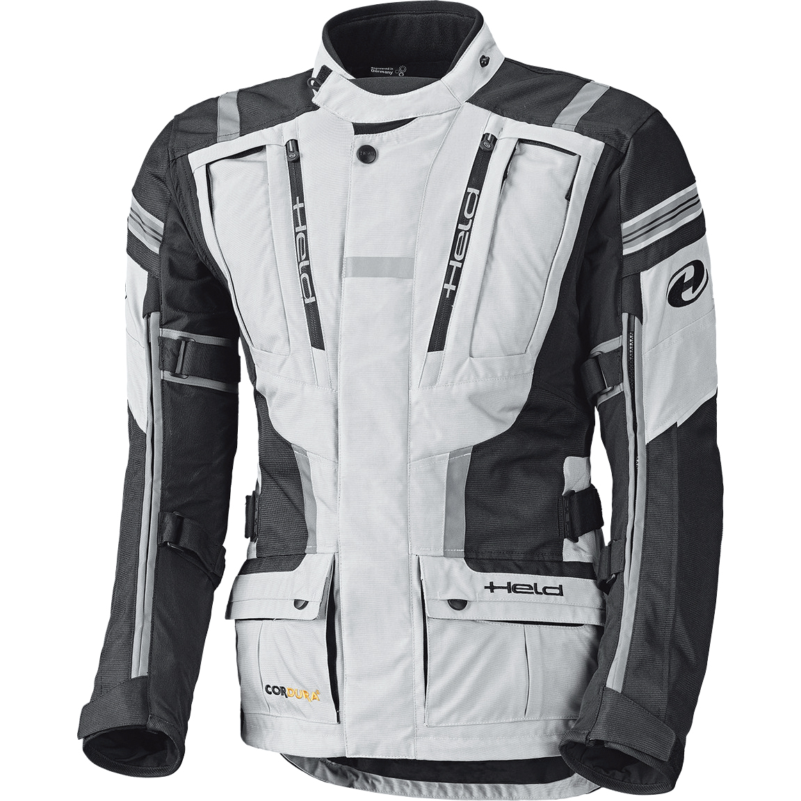 Held Hakuna II Damen Textiljacke grau/schwarz L - Motorradbekleidung - Motorradjacken