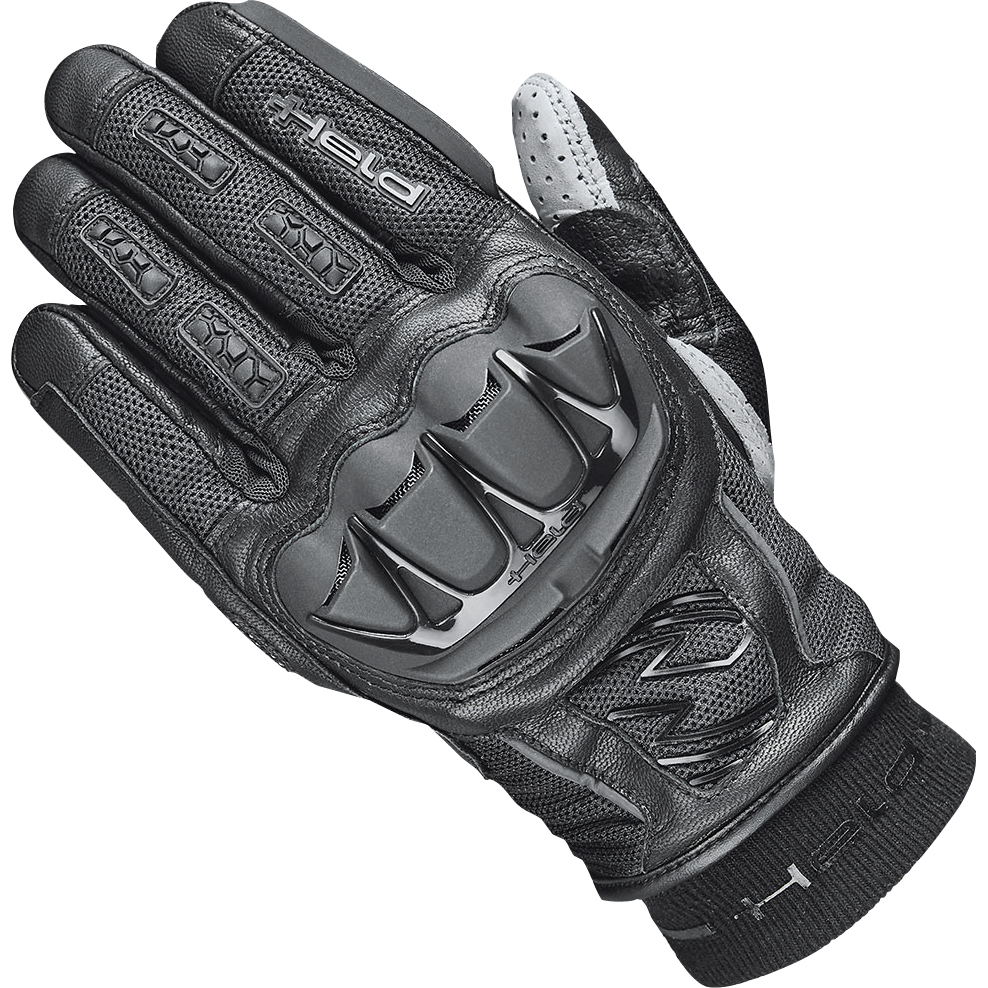 Held Sambia KTC Leder-/Textilhandschuh kurz schwarz (lange Finger - Motorradbekleidung - Motorradhandschuhe