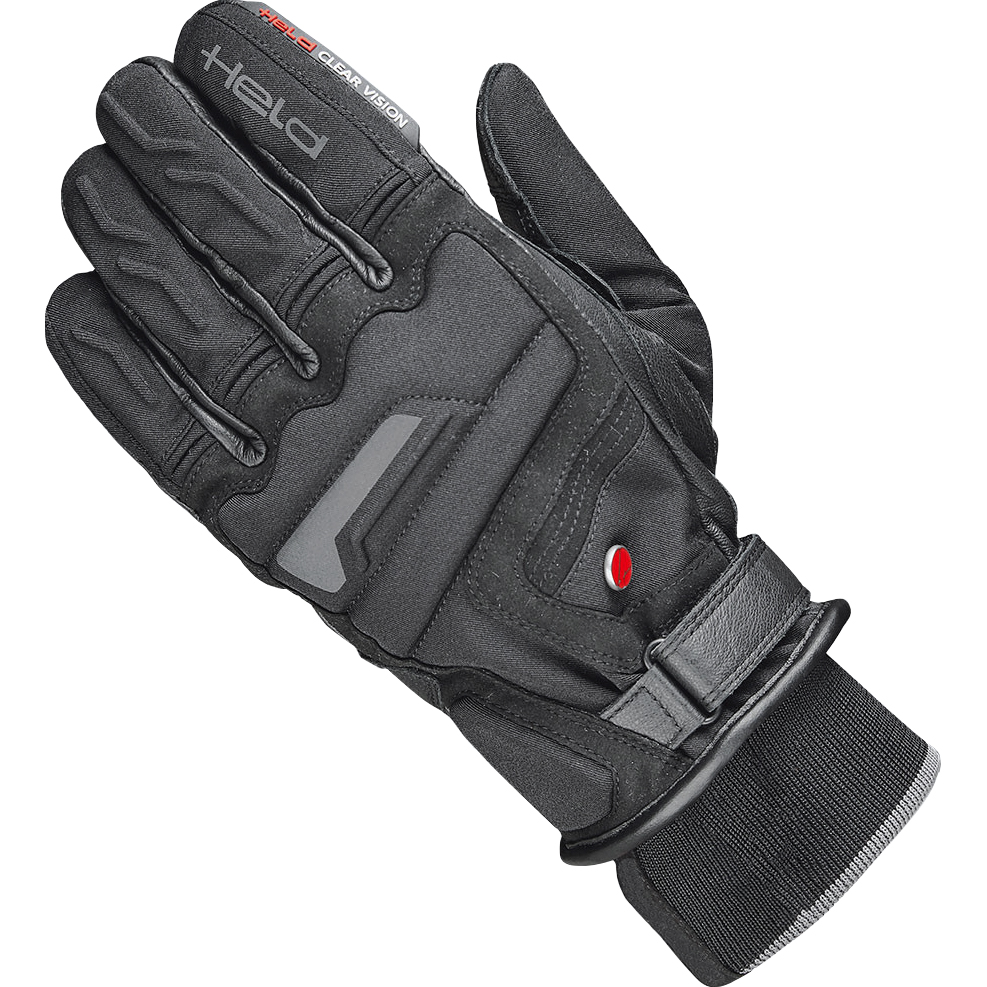 Held Satu KTC Leder-/Textilhandschuh kurz schwarz 9 - Motorradbekleidung - Motorradhandschuhe