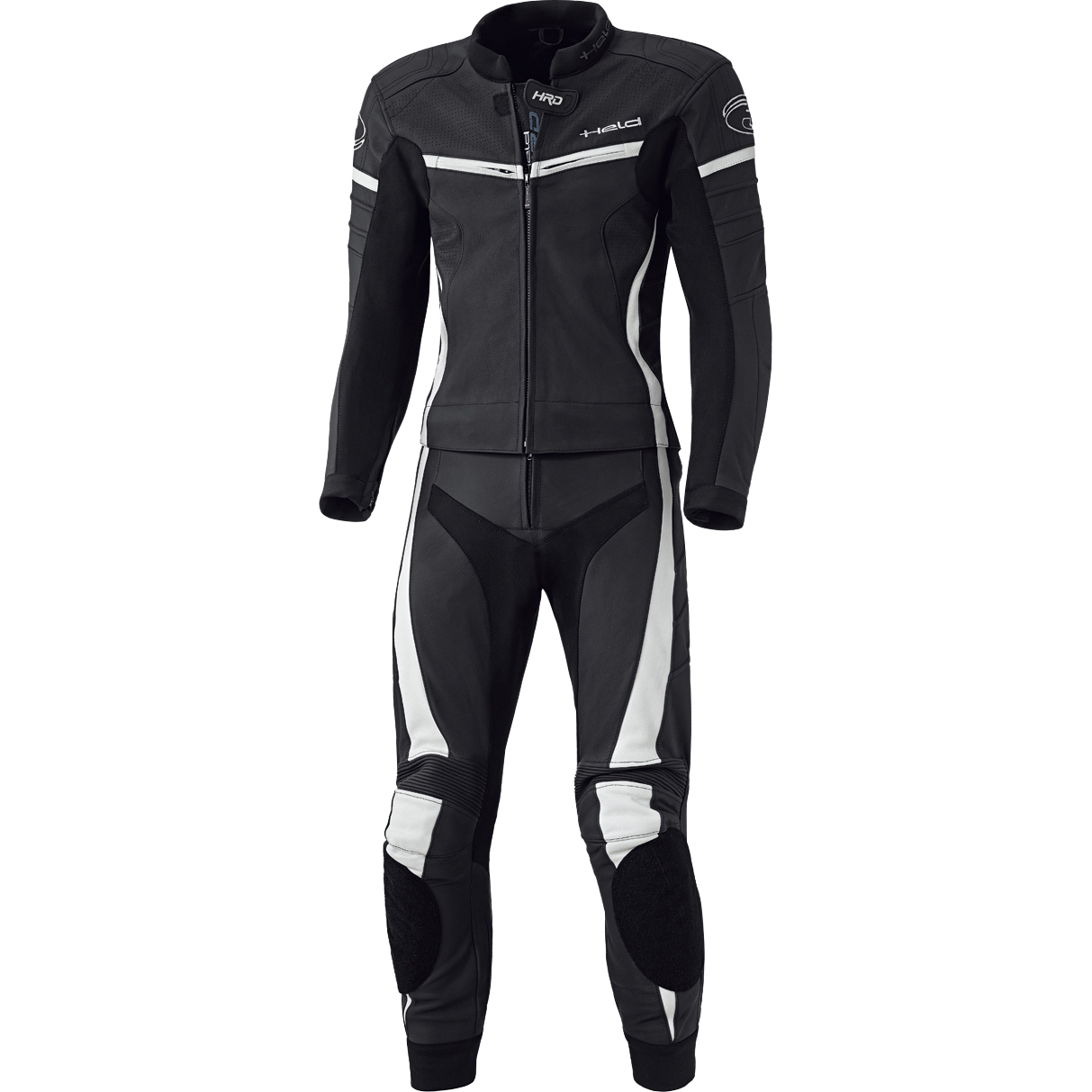 Held Spire Damen Lederkombi 2-tlg. schwarz/weiß 42 - Motorradbekleidung - Motorradkombis