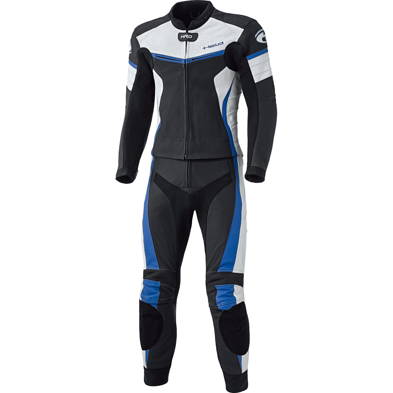 Held Spire Lederkombi 2-tlg. schwarz/blau 56 - Motorradbekleidung - Motorradkombis