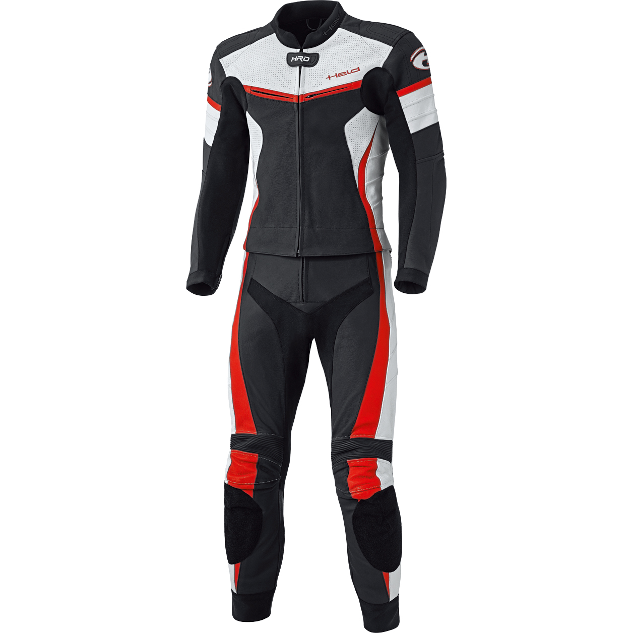 Held Spire Lederkombi 2-tlg. schwarz/rot 54 - Motorradbekleidung - Motorradkombis