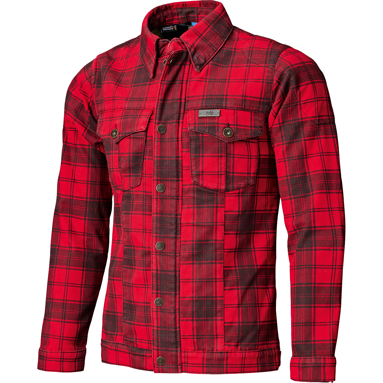Held Woodland Hemd schwarz/rot XL - Motorradbekleidung - Chopper Motorradbekleidung
