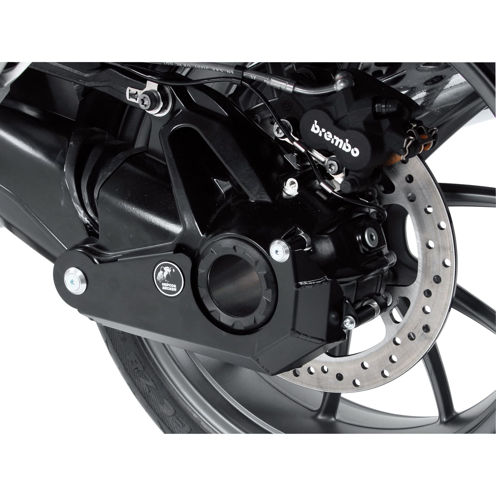 Hepco & Becker Alu Kardanschutzplatte schwarz für BMW R 1250 R - Motorradteile & Ersatzteile - Anbauteile
