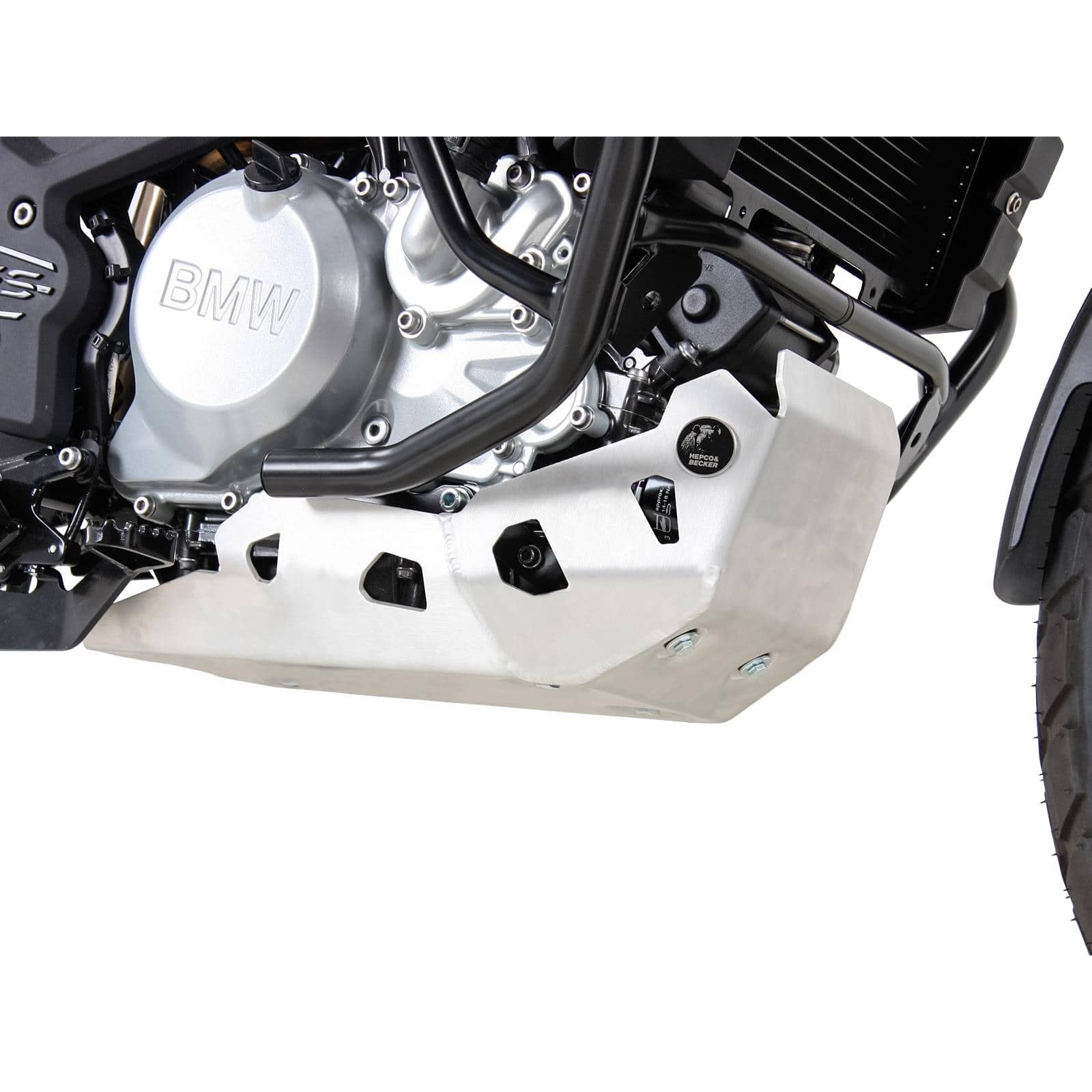 Hepco & Becker Alu Motorschutz für BMW G 310 R silber - Motorradteile & Ersatzteile - Verkleidungen & Abdeckungen