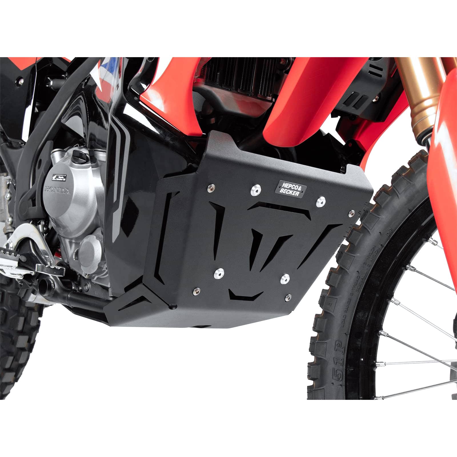 Hepco & Becker Alu Motorschutz schwarz für Honda CRF 300 Rally - Motorradteile & Ersatzteile - Verkleidungen & Abdeckungen