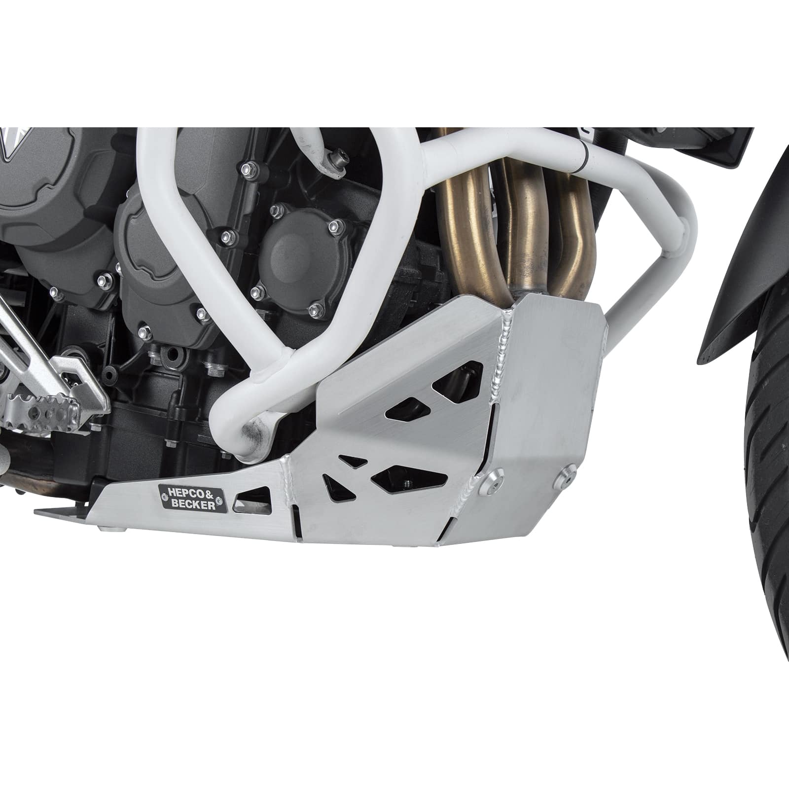 Hepco & Becker Alu Motorschutz silber für Triumph Tiger 850 Sport - Motorradteile & Ersatzteile - Verkleidungen & Abdeckungen