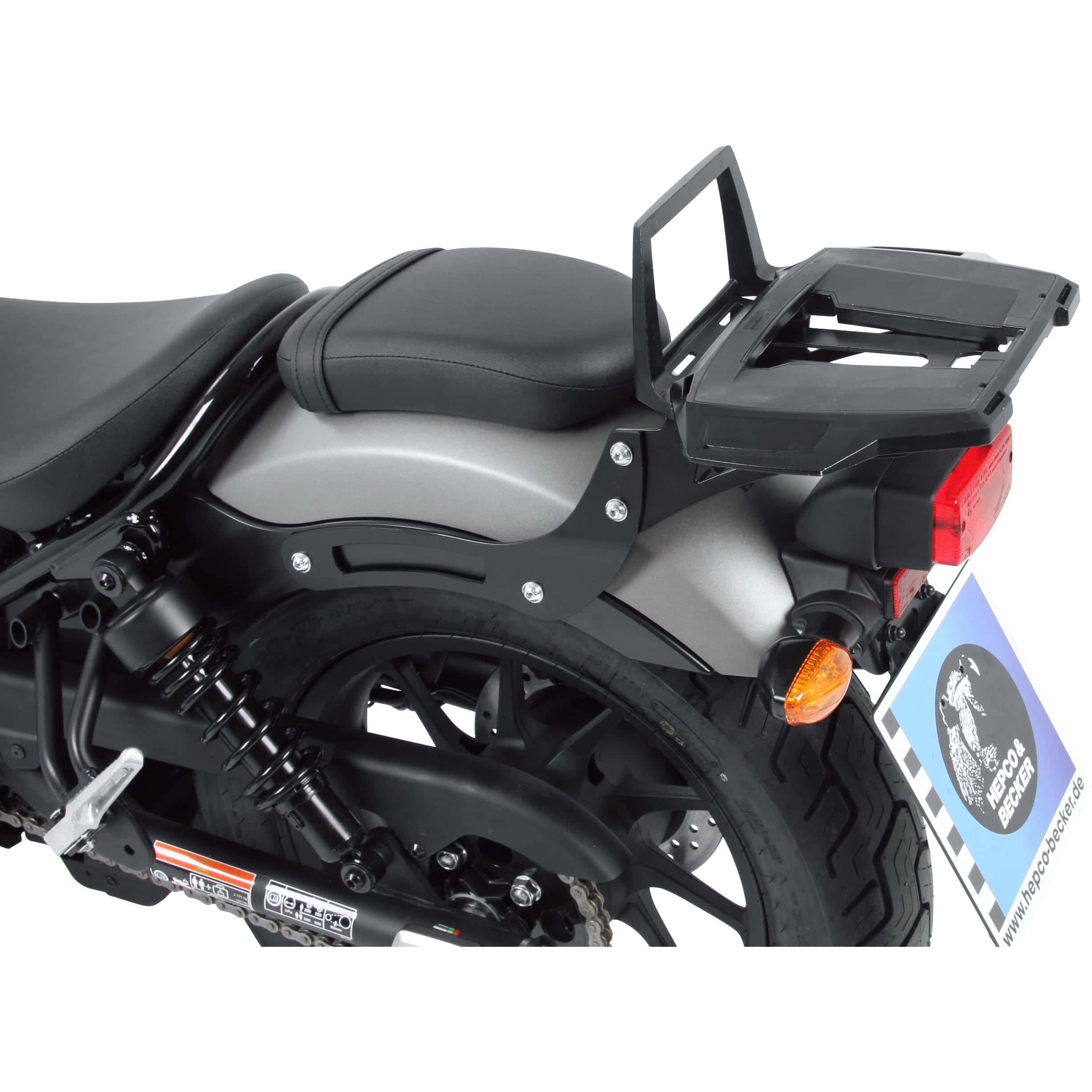 Hepco & Becker Alurack Gepäckbrücke schwarz für Honda CMX 500 Rebel - Motorradzubehör - Motorradgepäck