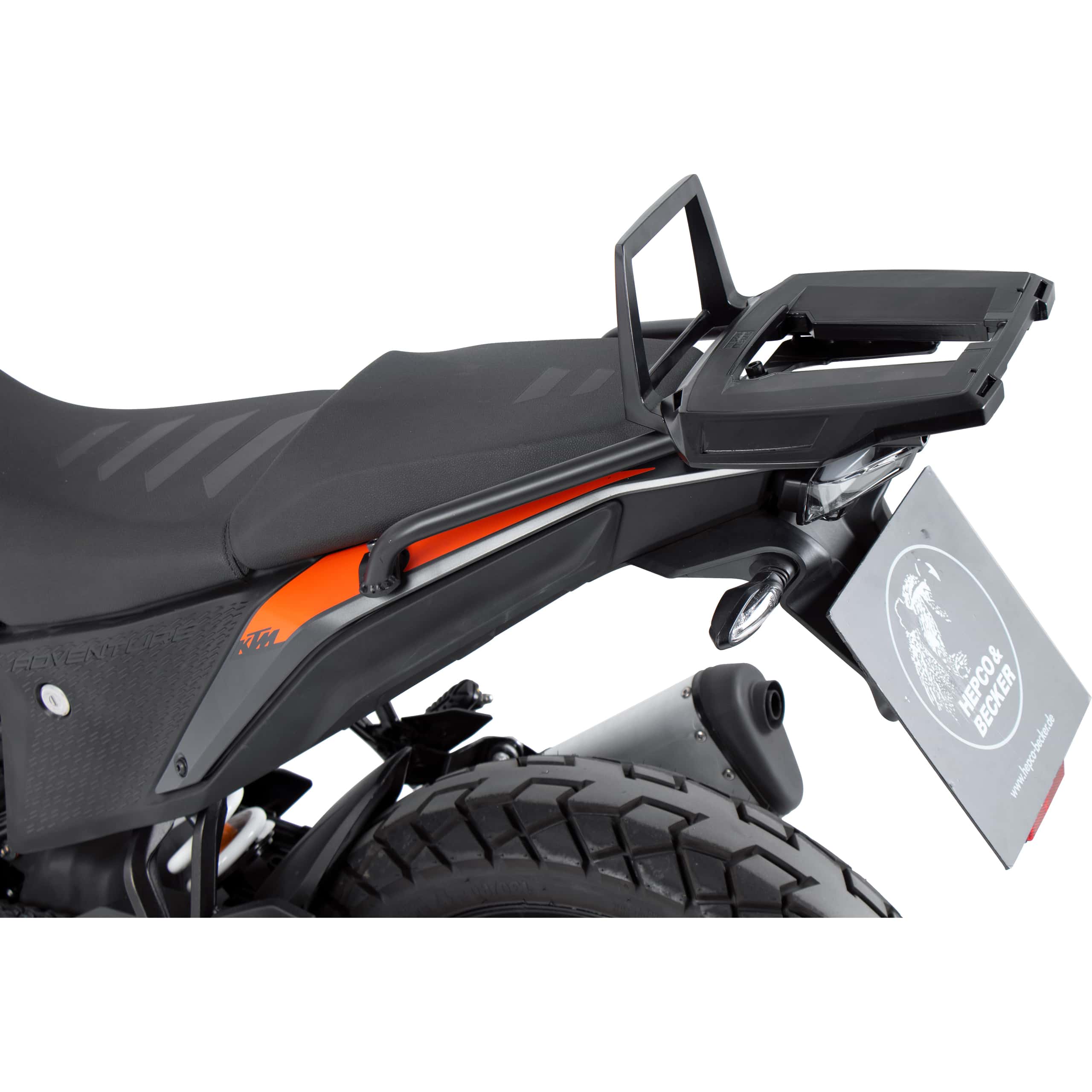 Hepco & Becker Alurack Gepäckbrücke schwarz für KTM 390 Adventure - Motorradzubehör - Motorradgepäck