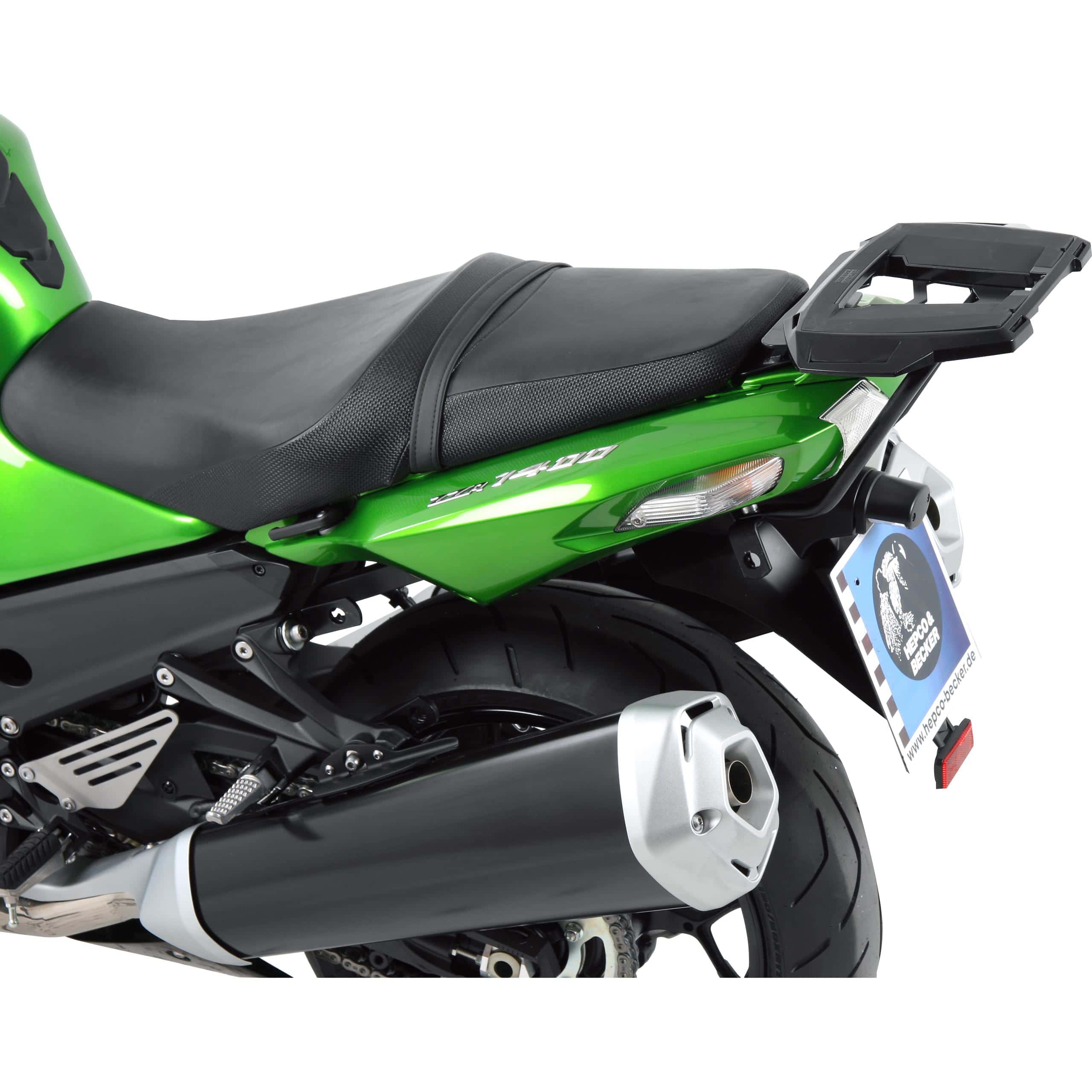 Hepco & Becker Alurack Gepäckbrücke schwarz für Kawa ZZ-R 1400 2012-2020 - Motorradzubehör - Motorradgepäck