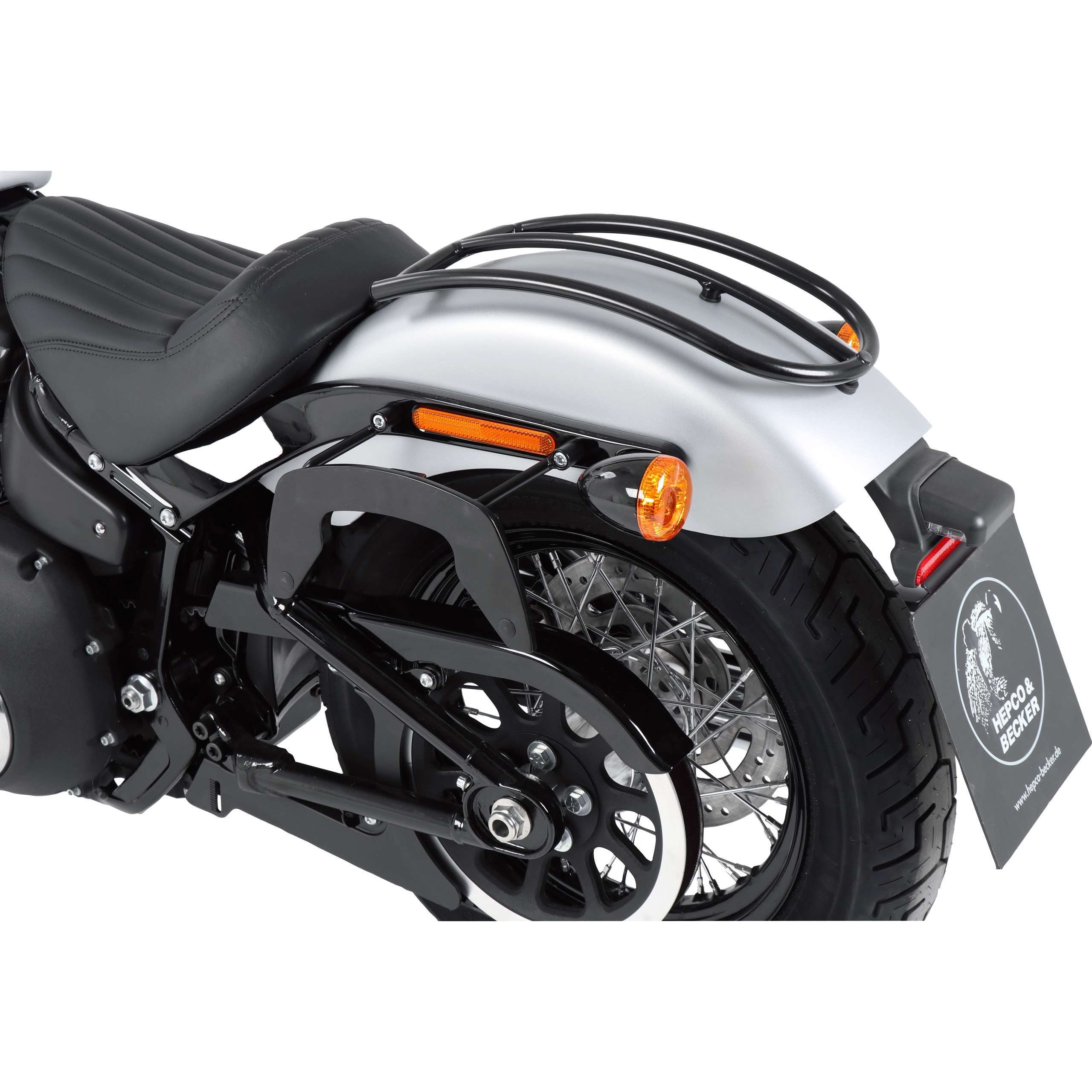 Hepco & Becker C-Bow Seitentaschenhalter schwarz für Softail Street Bob 18- - Motorradzubehör - Motorradgepäck