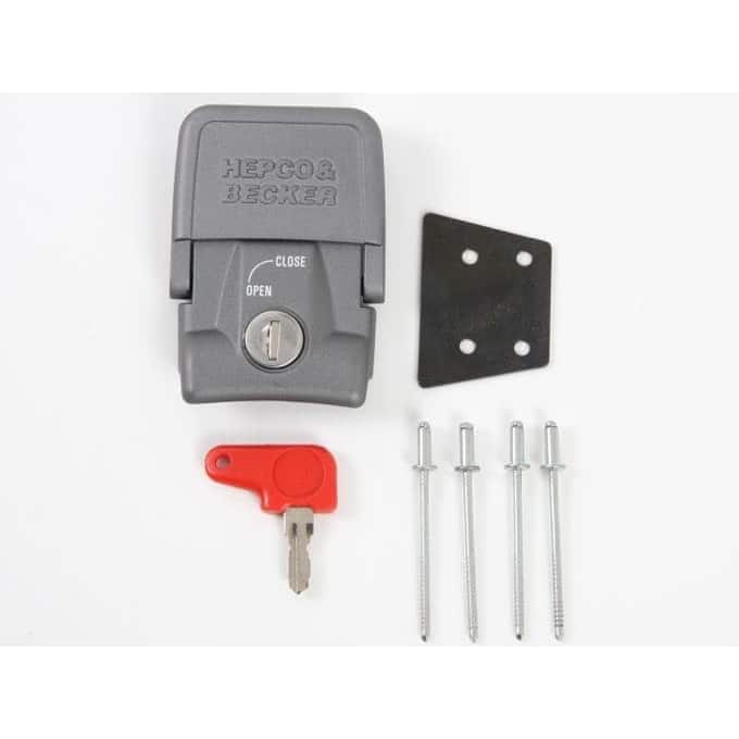Hepco & Becker Ersatzteil Krallschloss Alu Koffer an Träger silber SN936/13 - Motorradzubehör - Motorradgepäck
