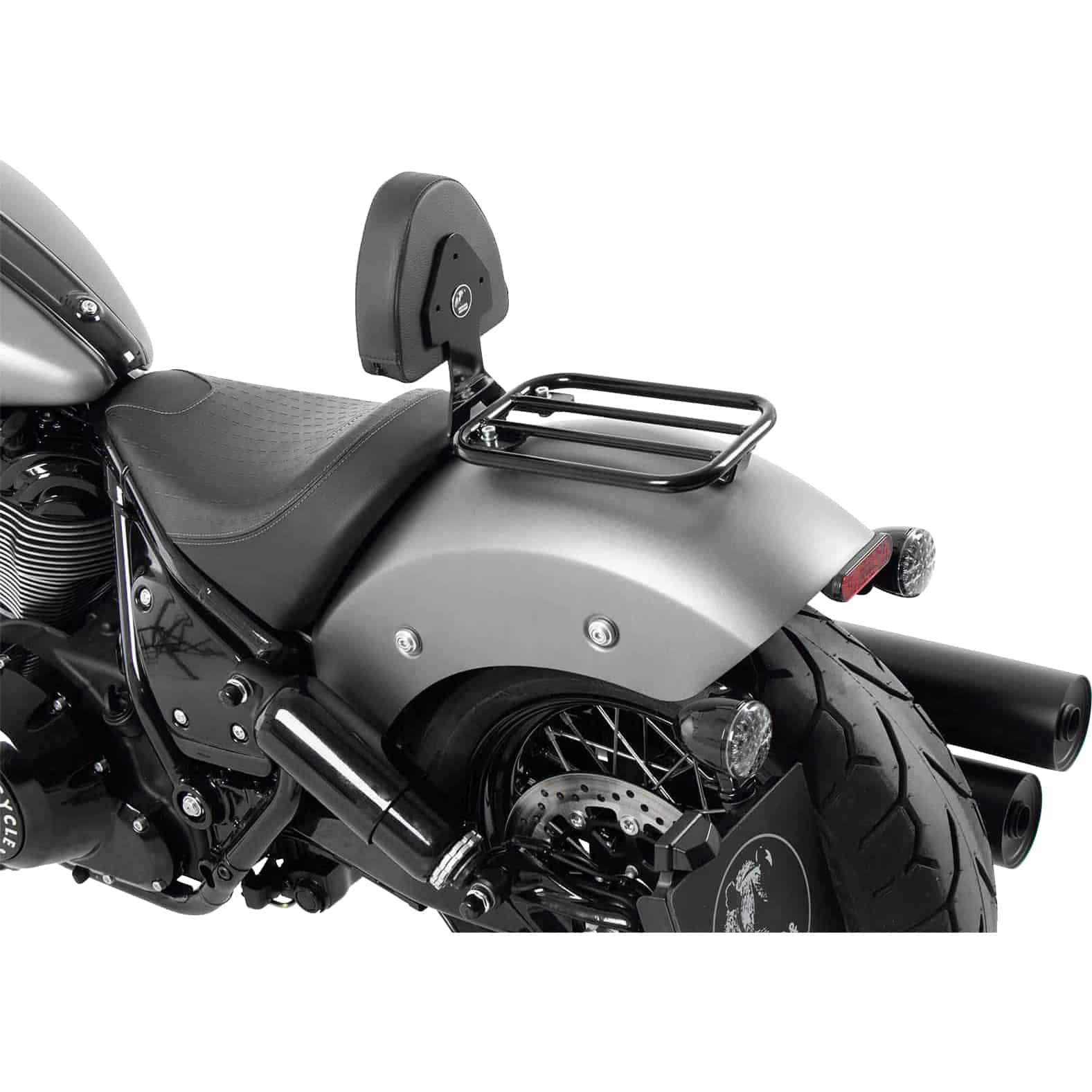 Hepco & Becker Fahrerrückenlehne nmS schwarz für Indian Chief /Bobber Dark - Motorradteile & Ersatzteile - Anbauteile