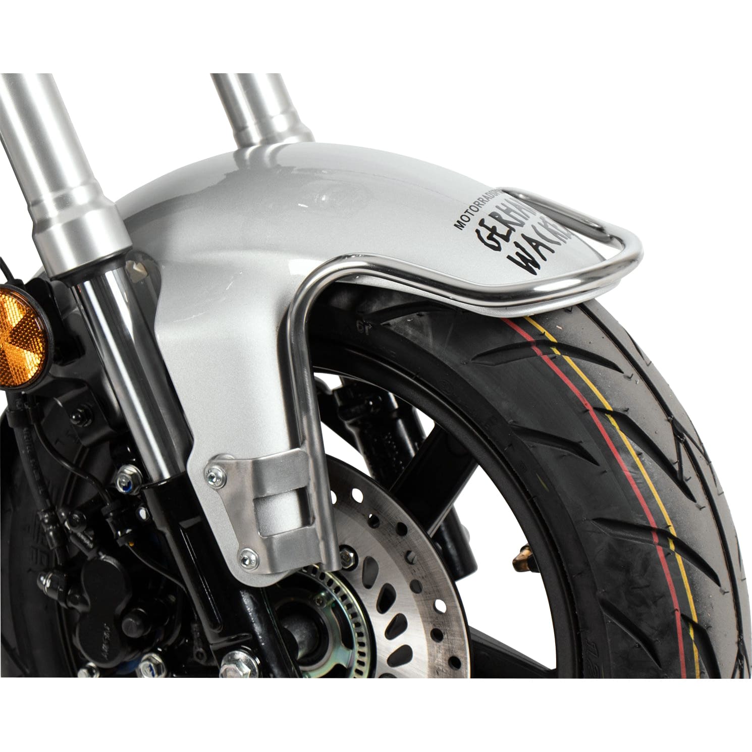 Hepco & Becker Fender Guard vorne chrom für Honda ST 125 Dax 2023- - Motorradzubehör - Werkstattzubehör