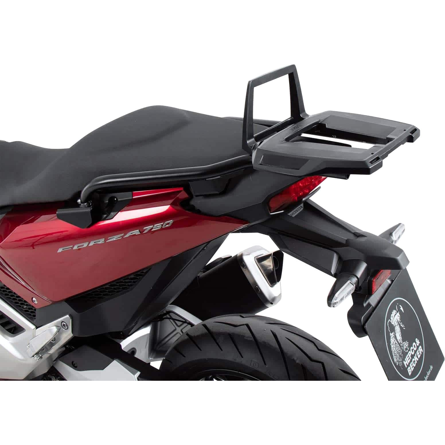 Hepco & Becker Gepäckbrücke Alurack schwarz für Honda Forza 750 2021-2024 - Motorradzubehör - Motorradgepäck
