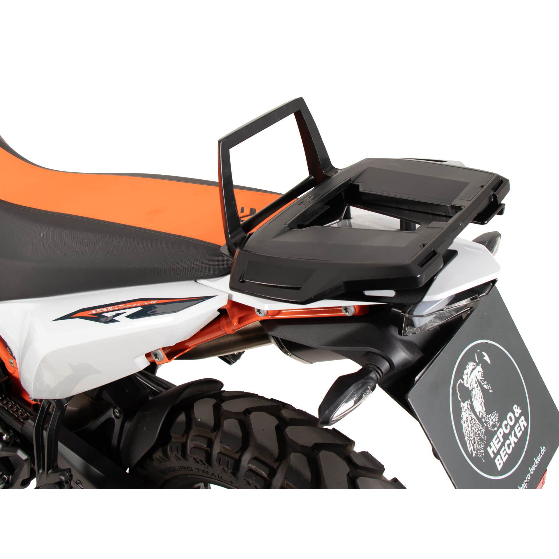 Hepco & Becker Gepäckbrücke Alurack schwarz für KTM 890 Adventure /R/Rally - Motorradzubehör - Motorradgepäck