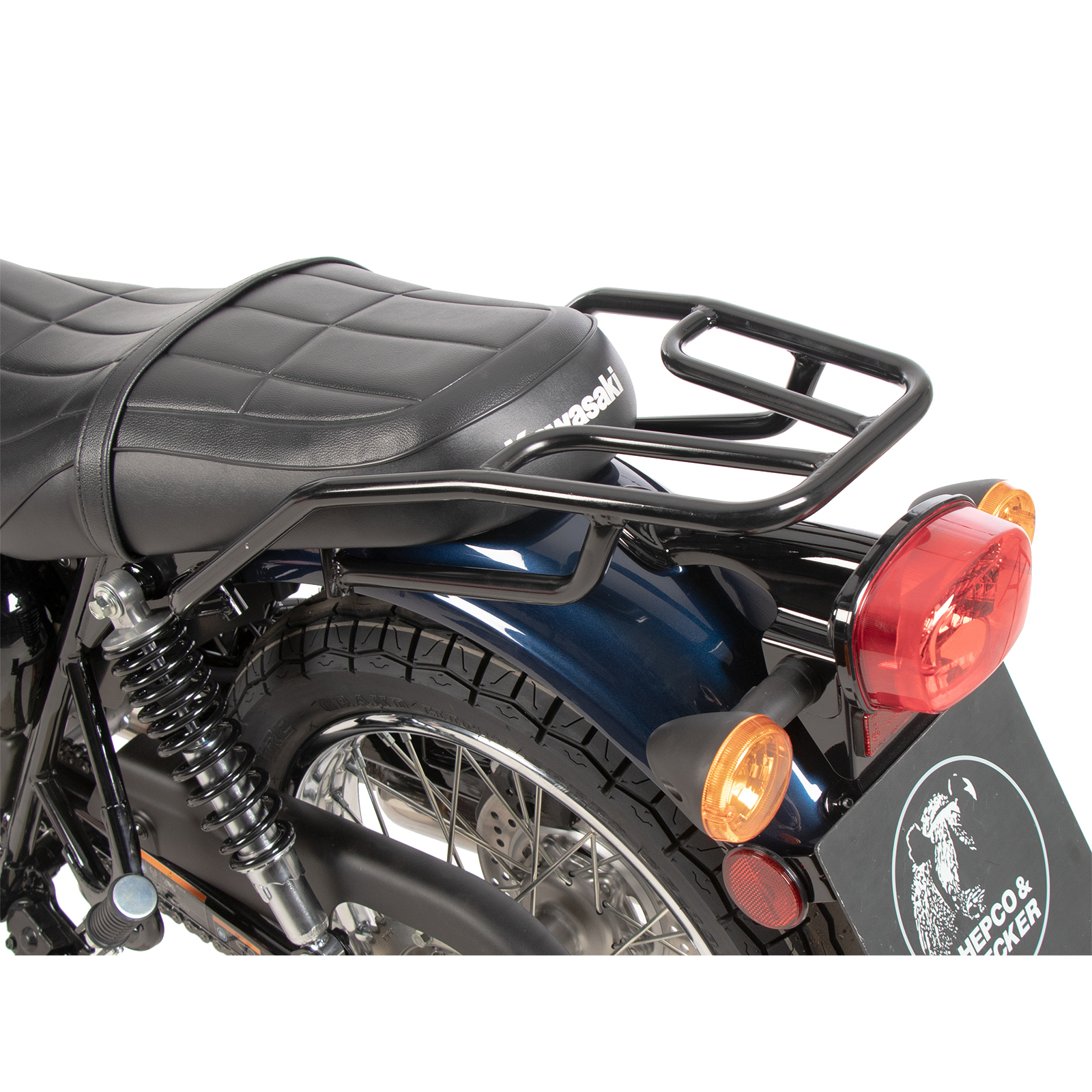 Hepco & Becker Gepäckbrücke Rohr schwarz für Kawasaki W 230/Meguro S1 - Motorradzubehör - Motorradgepäck
