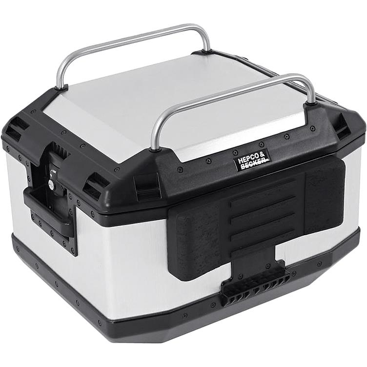 Hepco & Becker Gepäckreling Paar 610093 00 09 silber für Topcase Xplorer - Motorradzubehör - Motorradgepäck