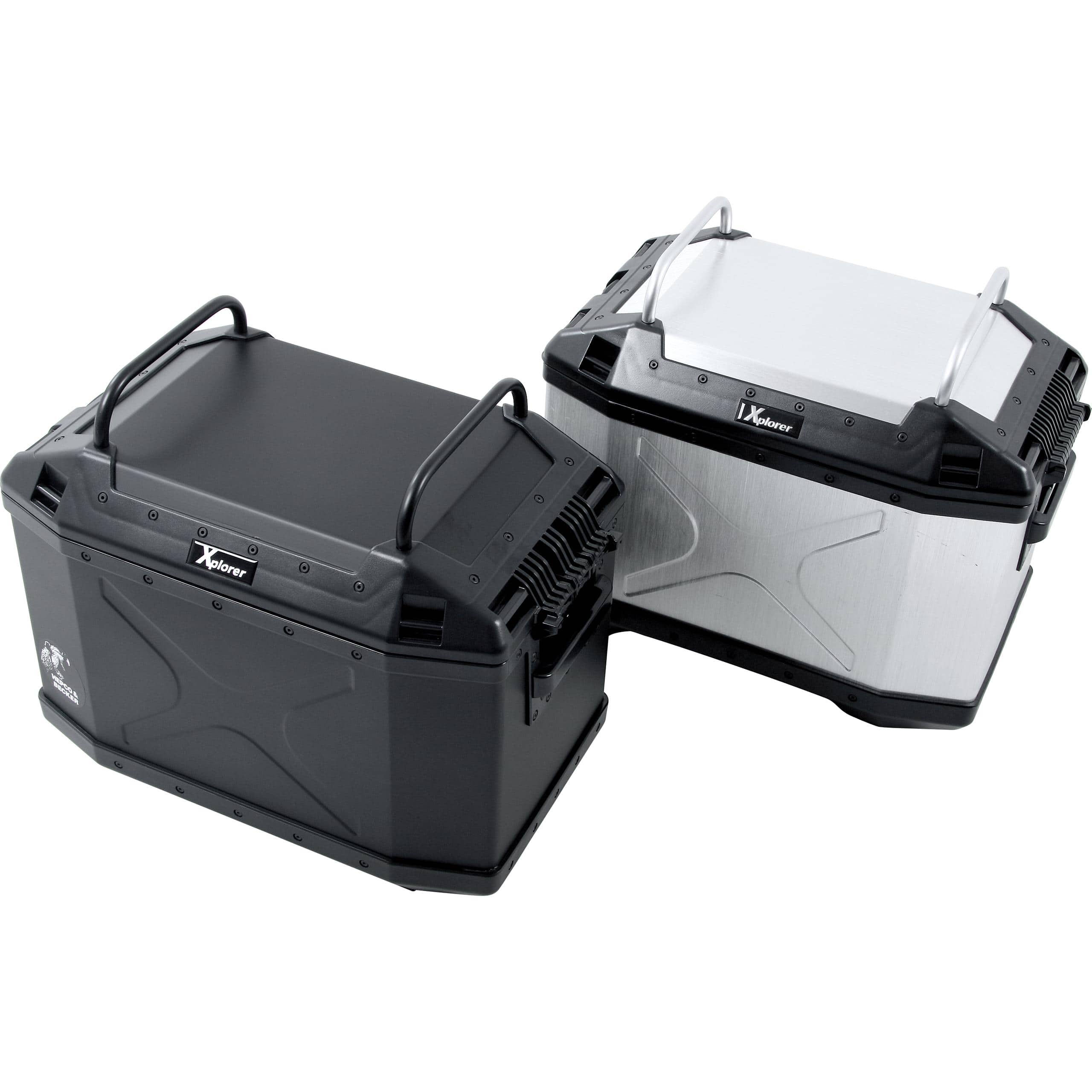 Hepco & Becker Gepäckreling Paar 610098 00 01 schwarz für Koffer Xplorer - Motorradzubehör - Motorradgepäck