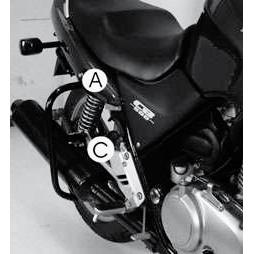 Hepco & Becker Heckschutzbügel für Honda CB 500 /S 1993-2003 - Motorradteile & Ersatzteile - Anbauteile