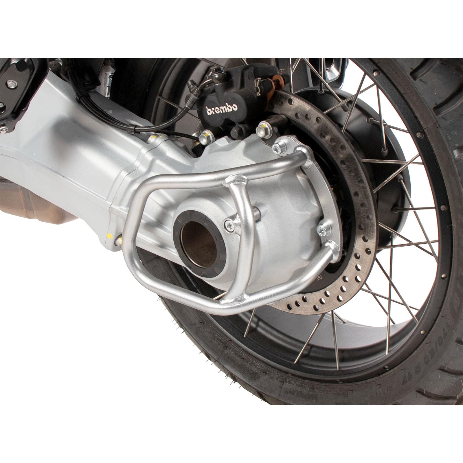 Hepco & Becker Kardanschutzbügel silber für Moto Guzzi Stelvio 1000 - Motorradteile & Ersatzteile - Anbauteile